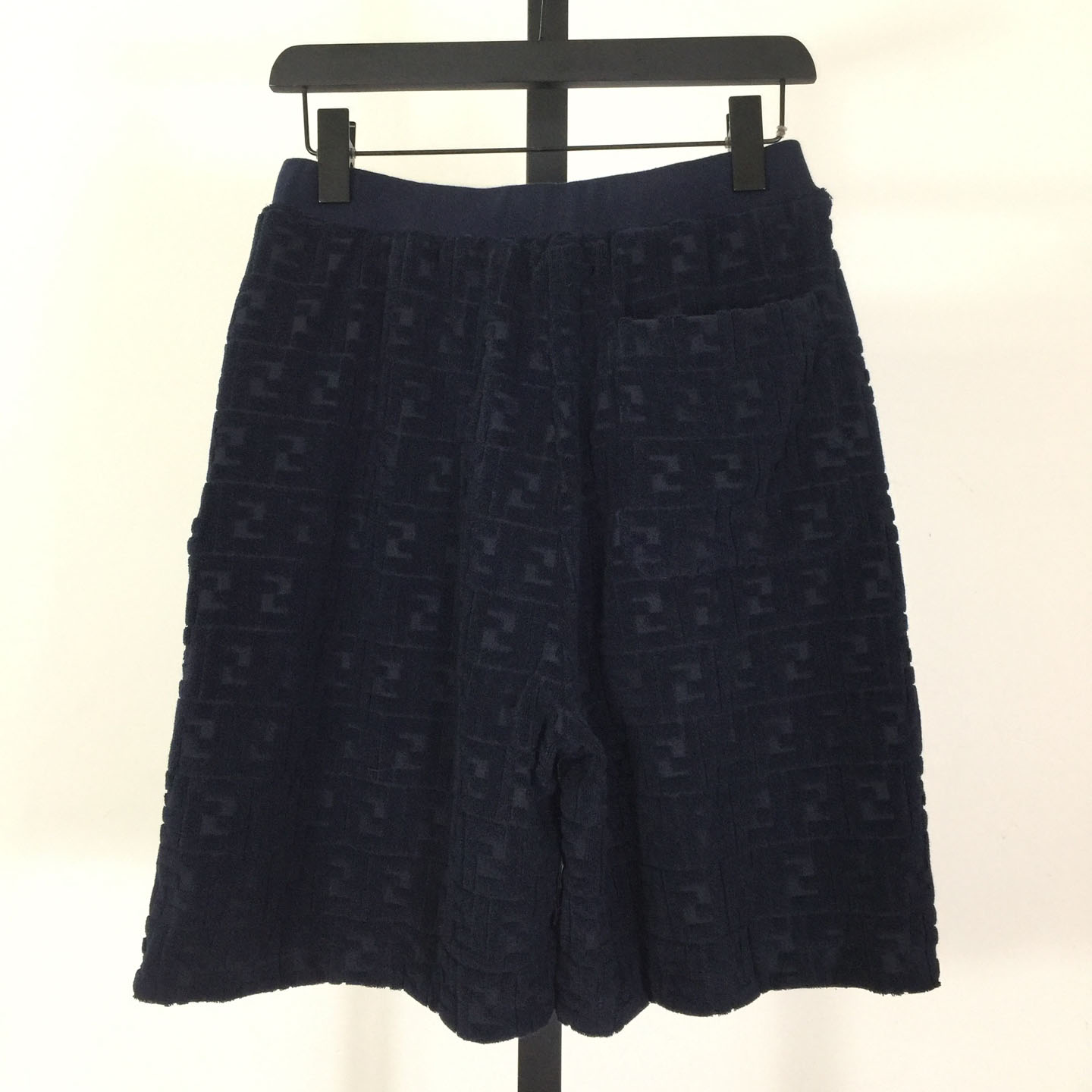 Fendi Blue FF Terry Shorts - DesignerGu