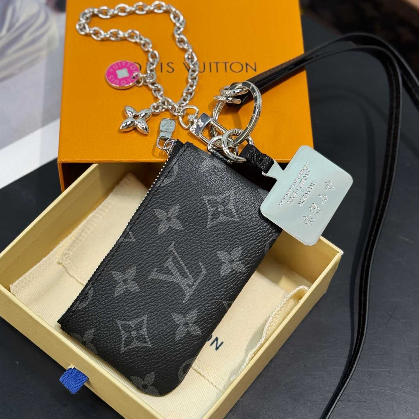 Louis Vuitton Monogram Phone Holder   - DesignerGu