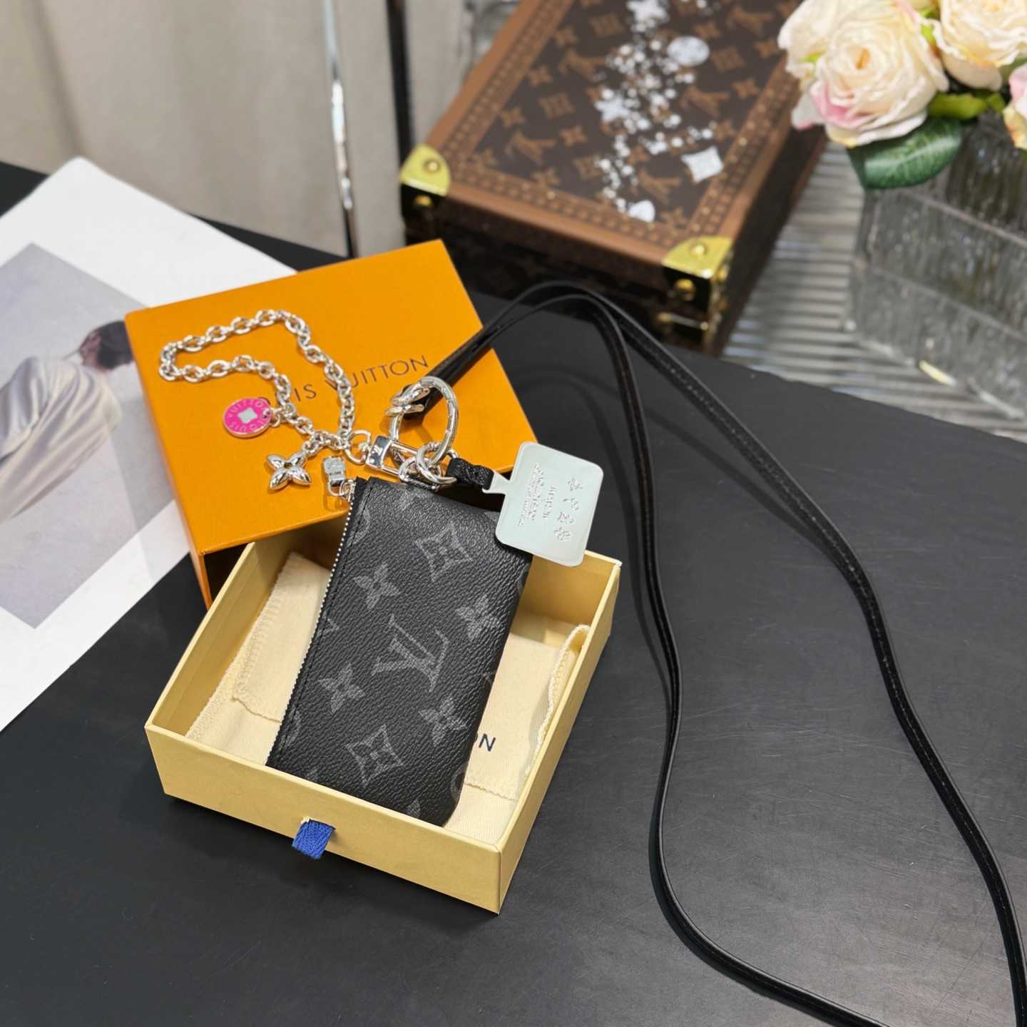 Louis Vuitton Monogram Phone Holder   - DesignerGu