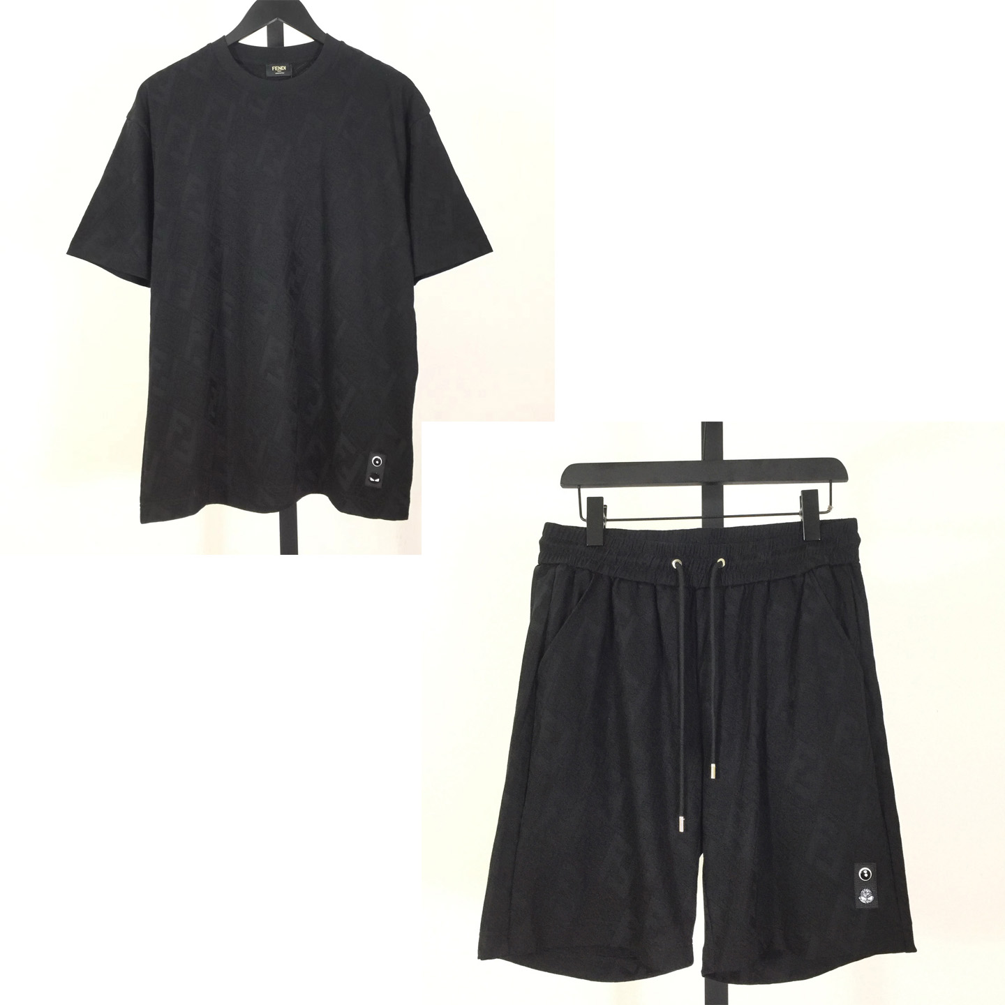 Fendi FF Logo Tee And Short - DesignerGu