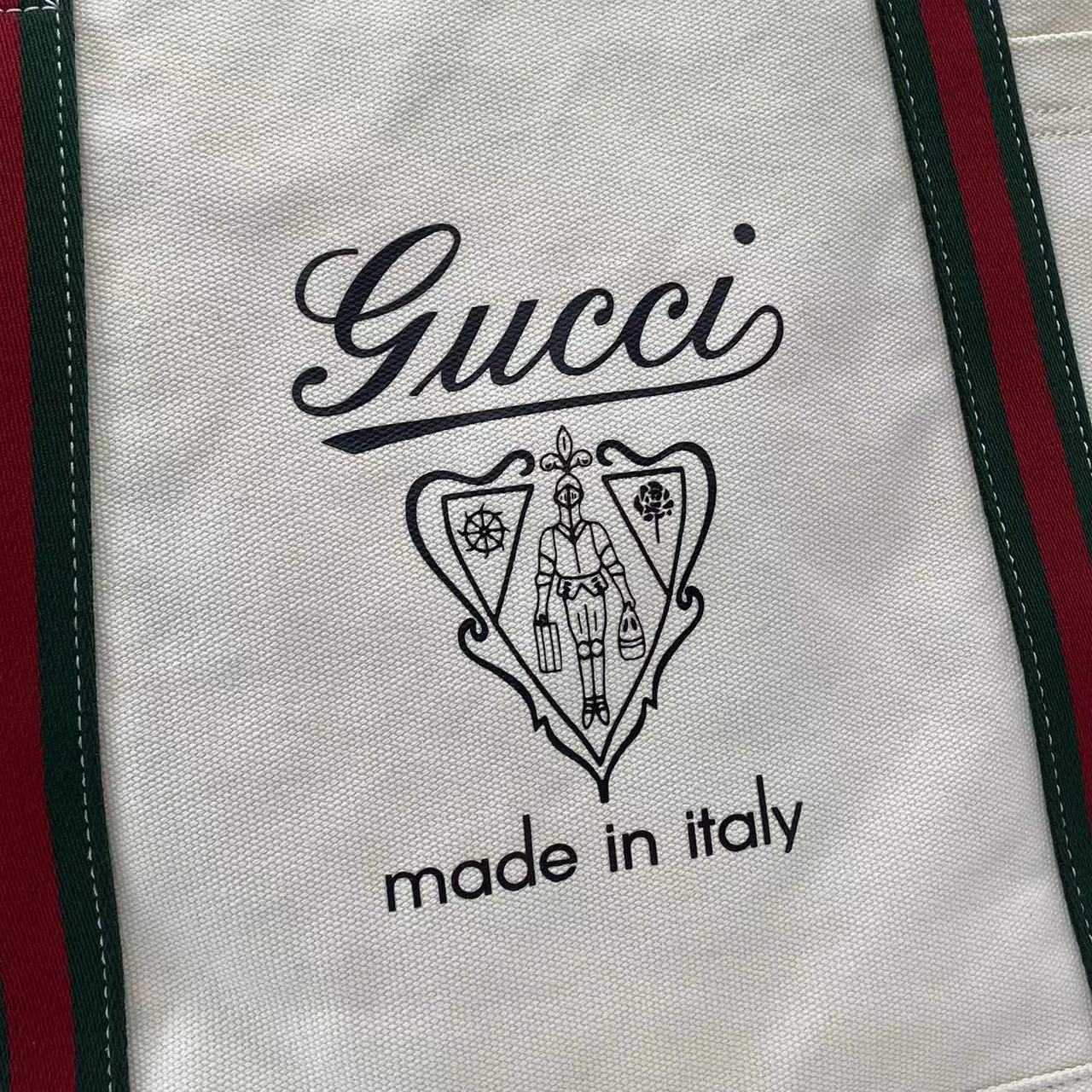 Gucci Printed Canvas Large Tote Bag - DesignerGu
