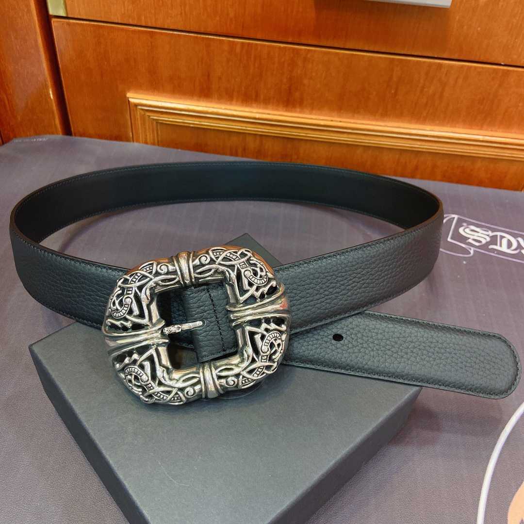 Chrome Hearts Leather Belt   - DesignerGu
