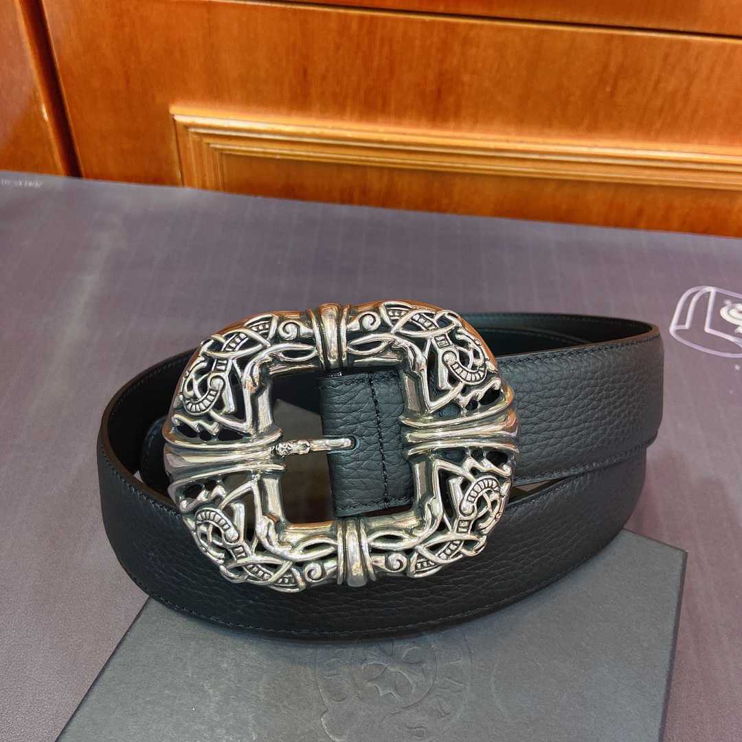Chrome Hearts Leather Belt   - DesignerGu