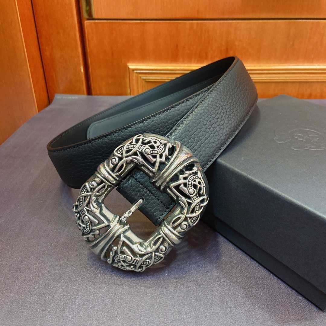 Chrome Hearts Leather Belt   - DesignerGu