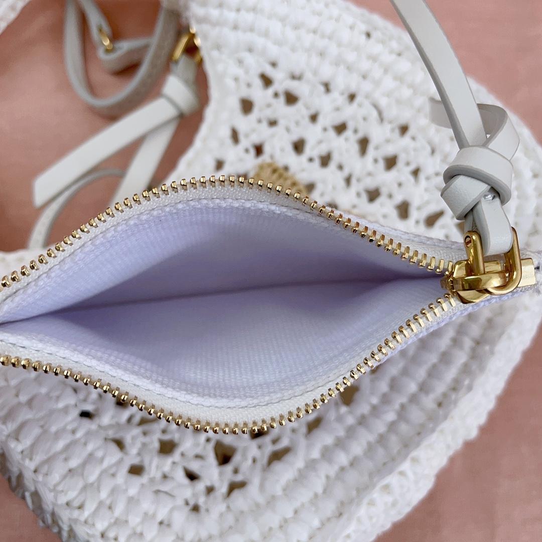 Miu Miu Wander Crochet-knit Shoulder Bag - DesignerGu