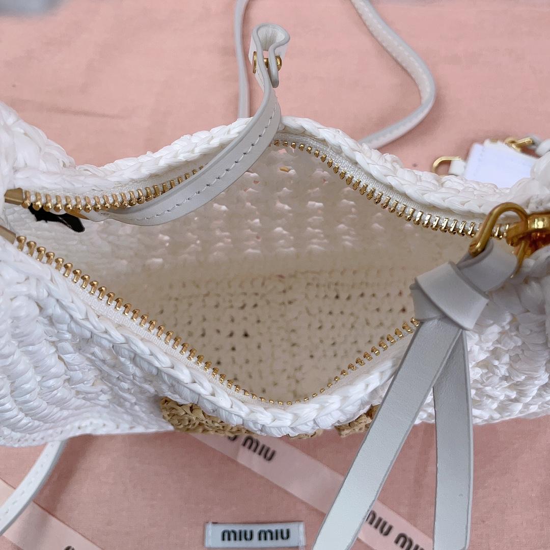 Miu Miu Wander Crochet-knit Shoulder Bag - DesignerGu