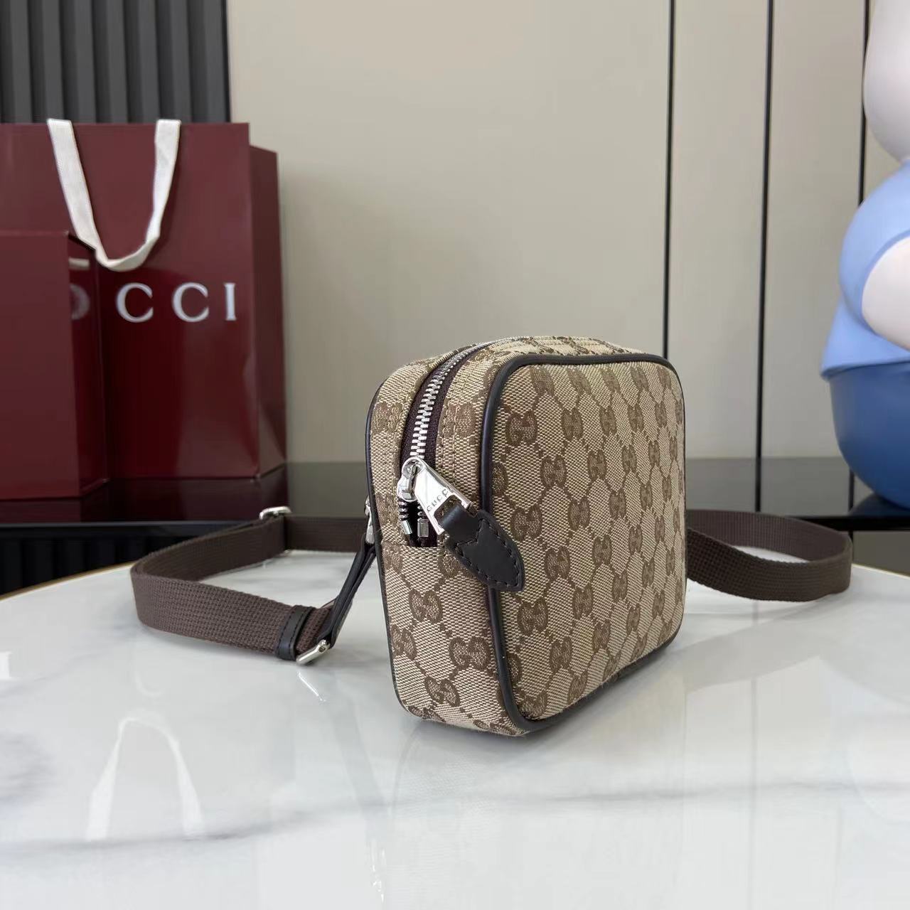 Gucci GG Canvas Mini Bag - DesignerGu