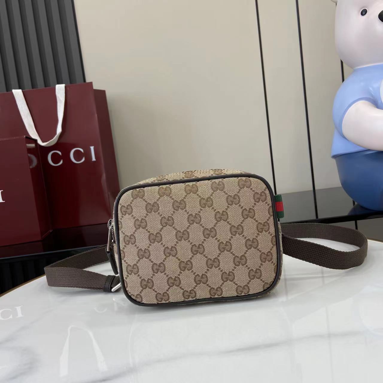 Gucci GG Canvas Mini Bag - DesignerGu