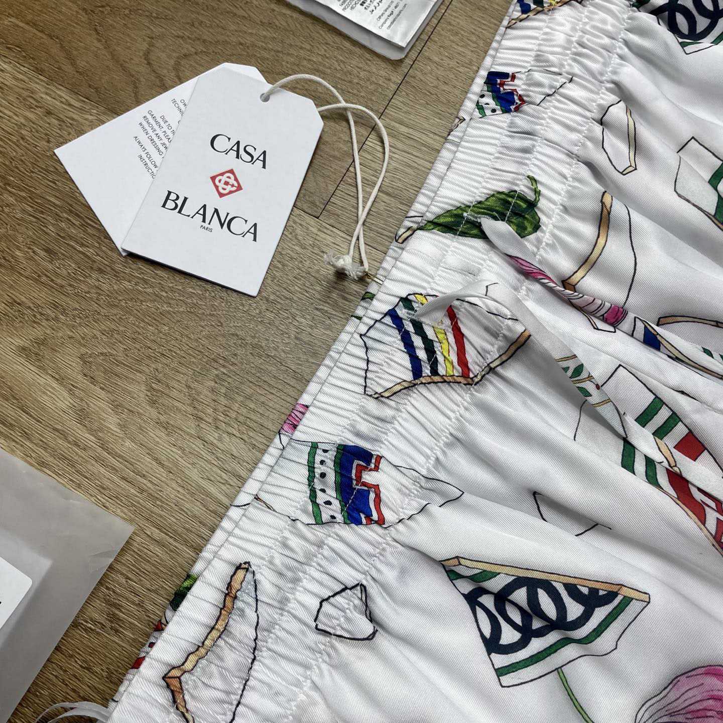 Casablanca Le Vase Brise Silk Trousers    CA3533 - DesignerGu