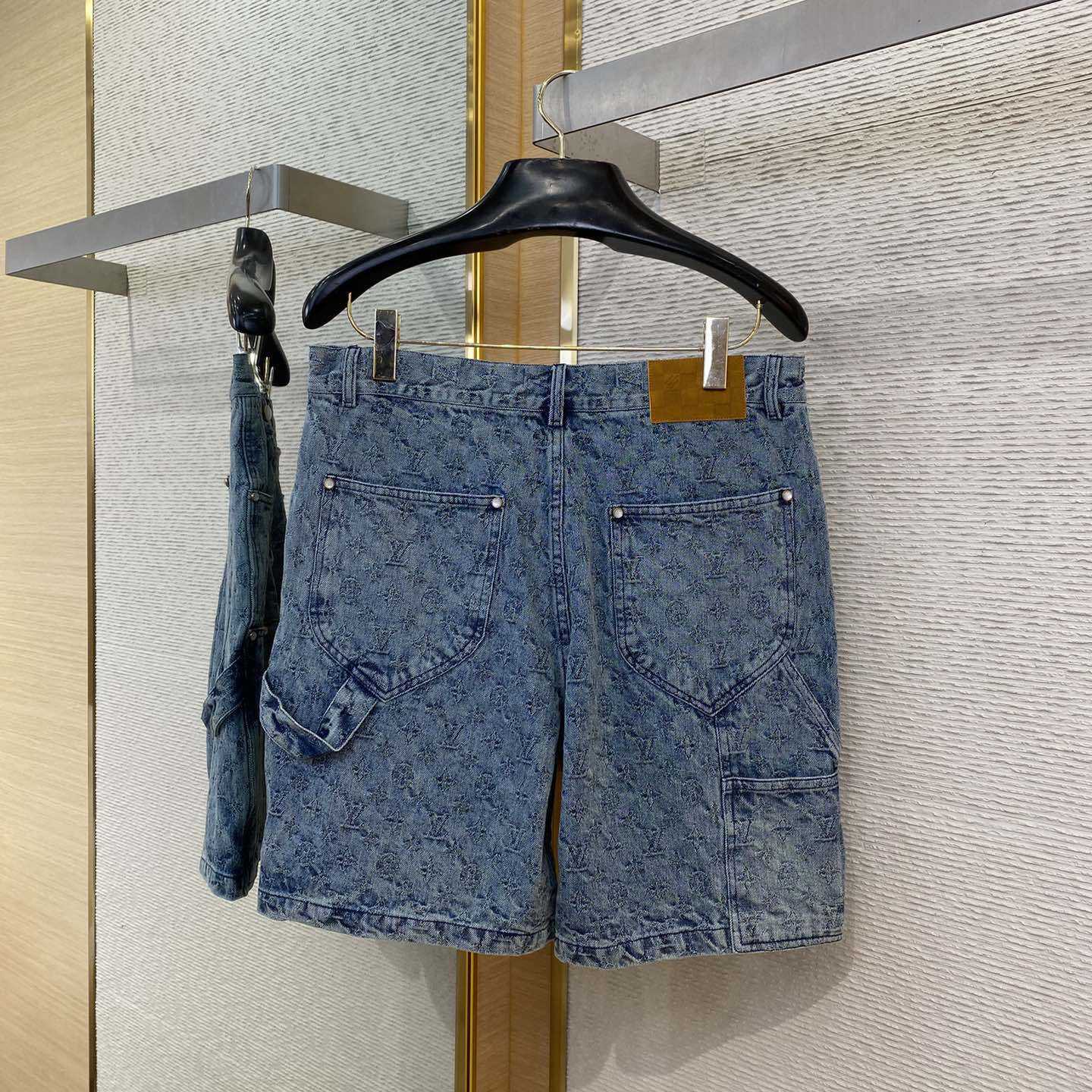 Louis Vuitton Damier Denim Shorts  - DesignerGu