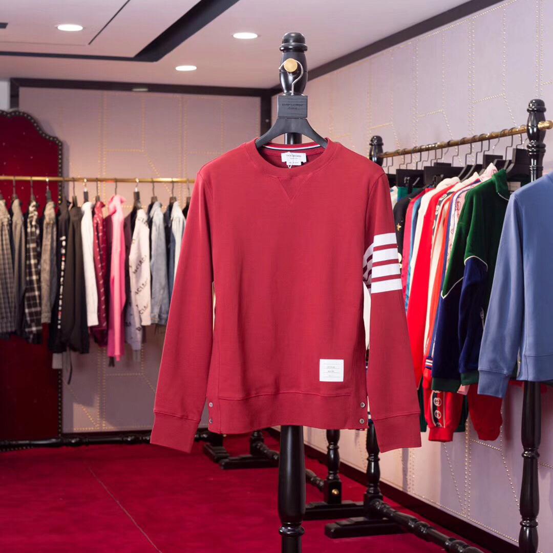 Thom Browne Stripe Sleeve Sweatshirt    TB22 - DesignerGu
