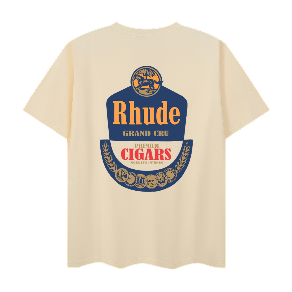Rhude Grand Cru Tee 'Vintage White'  - DesignerGu