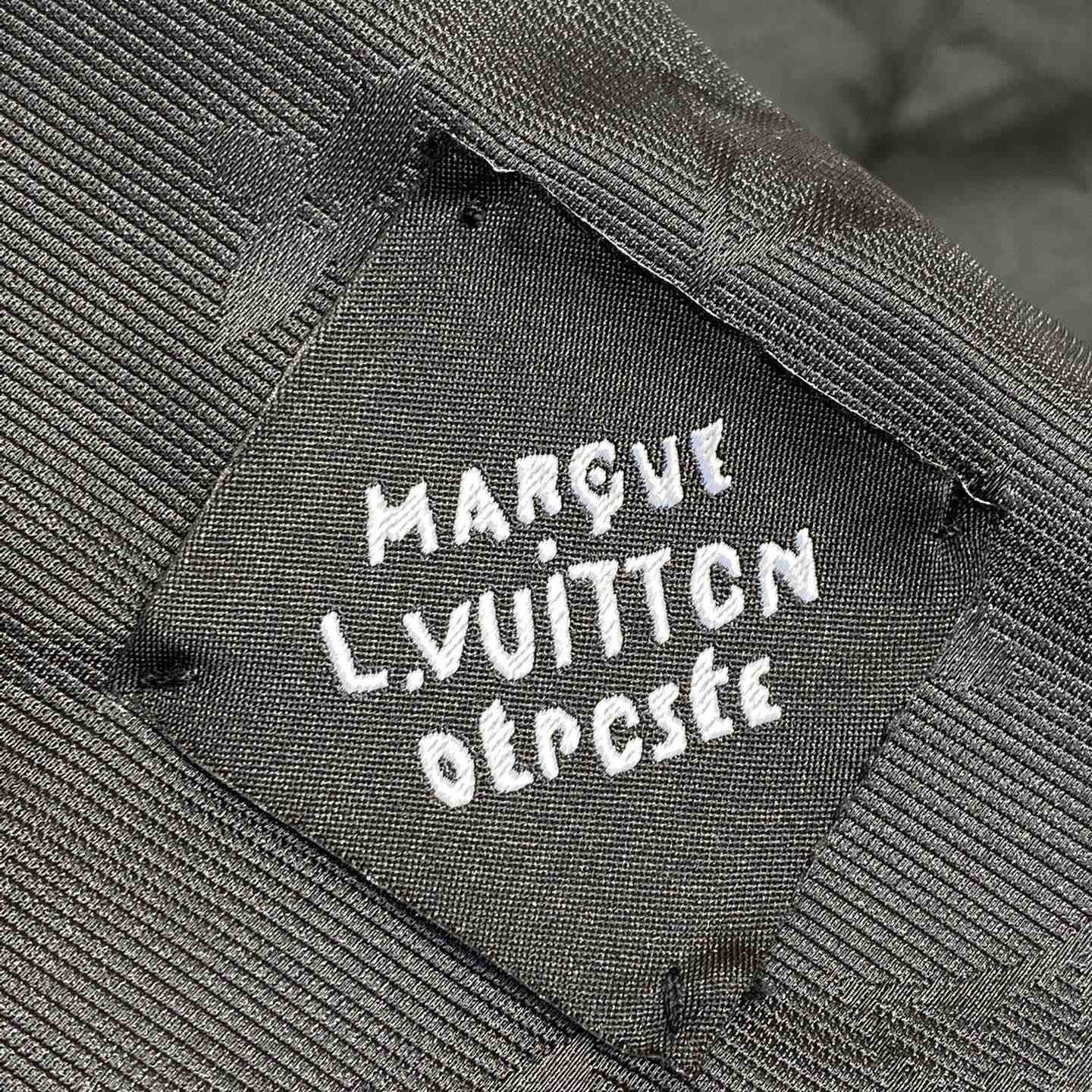 Louis Vuitton Monogram Moire Jacquard Silk Overshirt   1AGTGM - DesignerGu