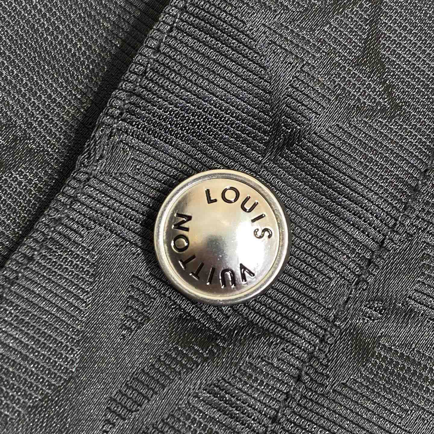 Louis Vuitton Monogram Moire Jacquard Silk Overshirt   1AGTGM - DesignerGu