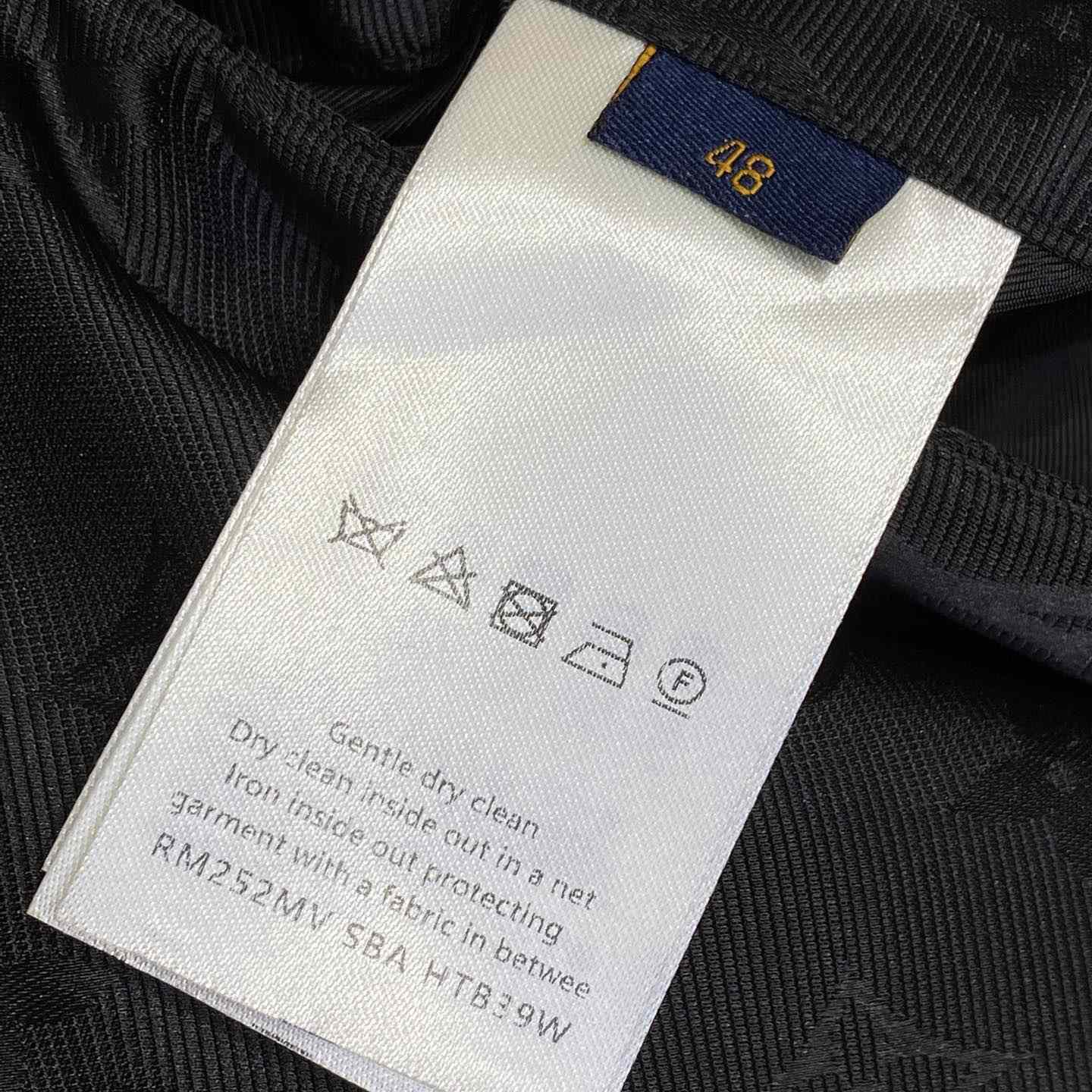 Louis Vuitton Monogram Moire Jacquard Silk Overshirt   1AGTGM - DesignerGu