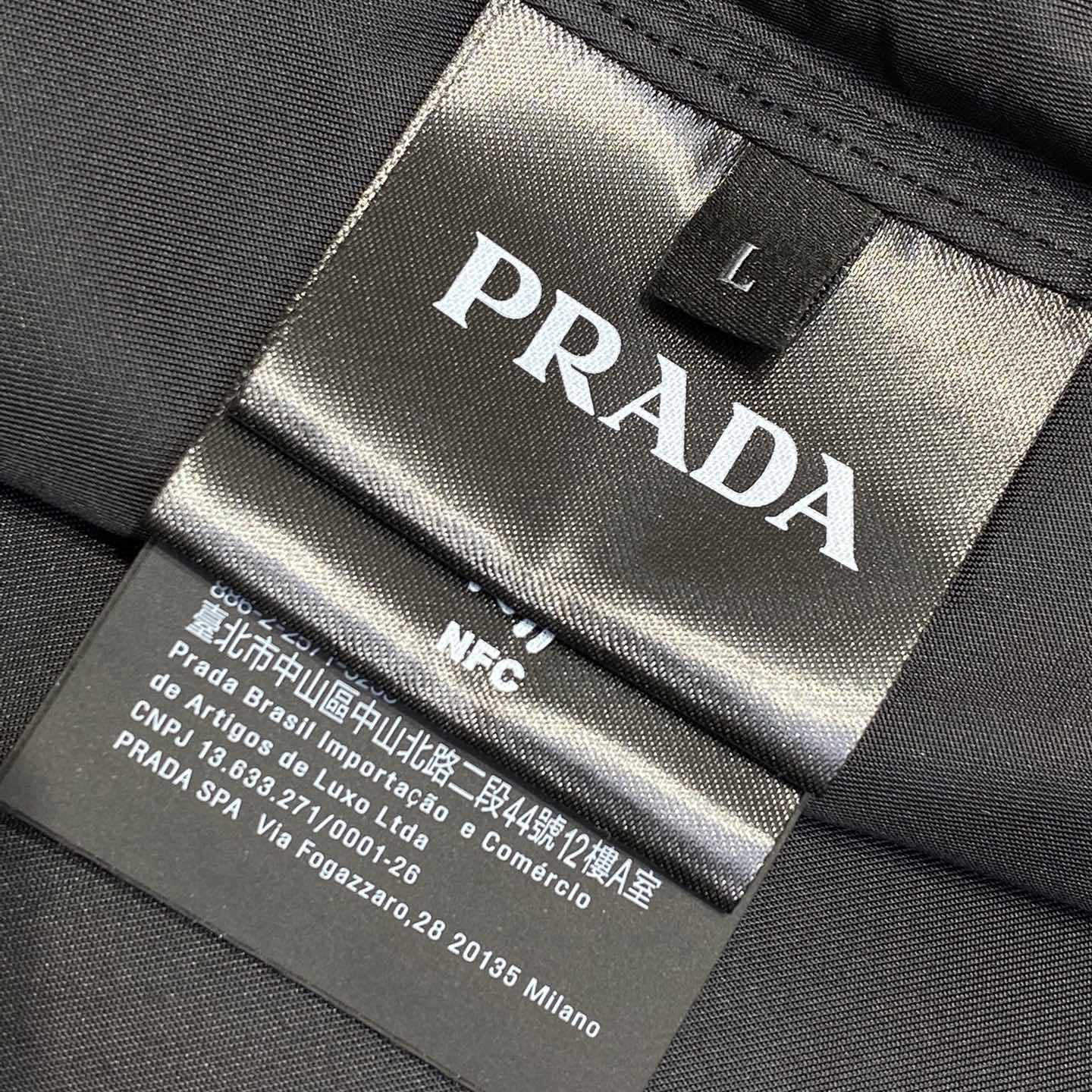 Prada Black Re-nylon Short-sleeved Shirt  - DesignerGu