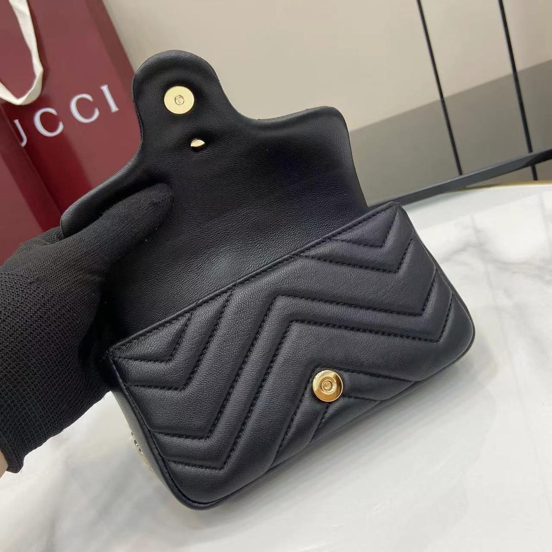 Gucci GG Marmont Mini Shoulder Bag - DesignerGu