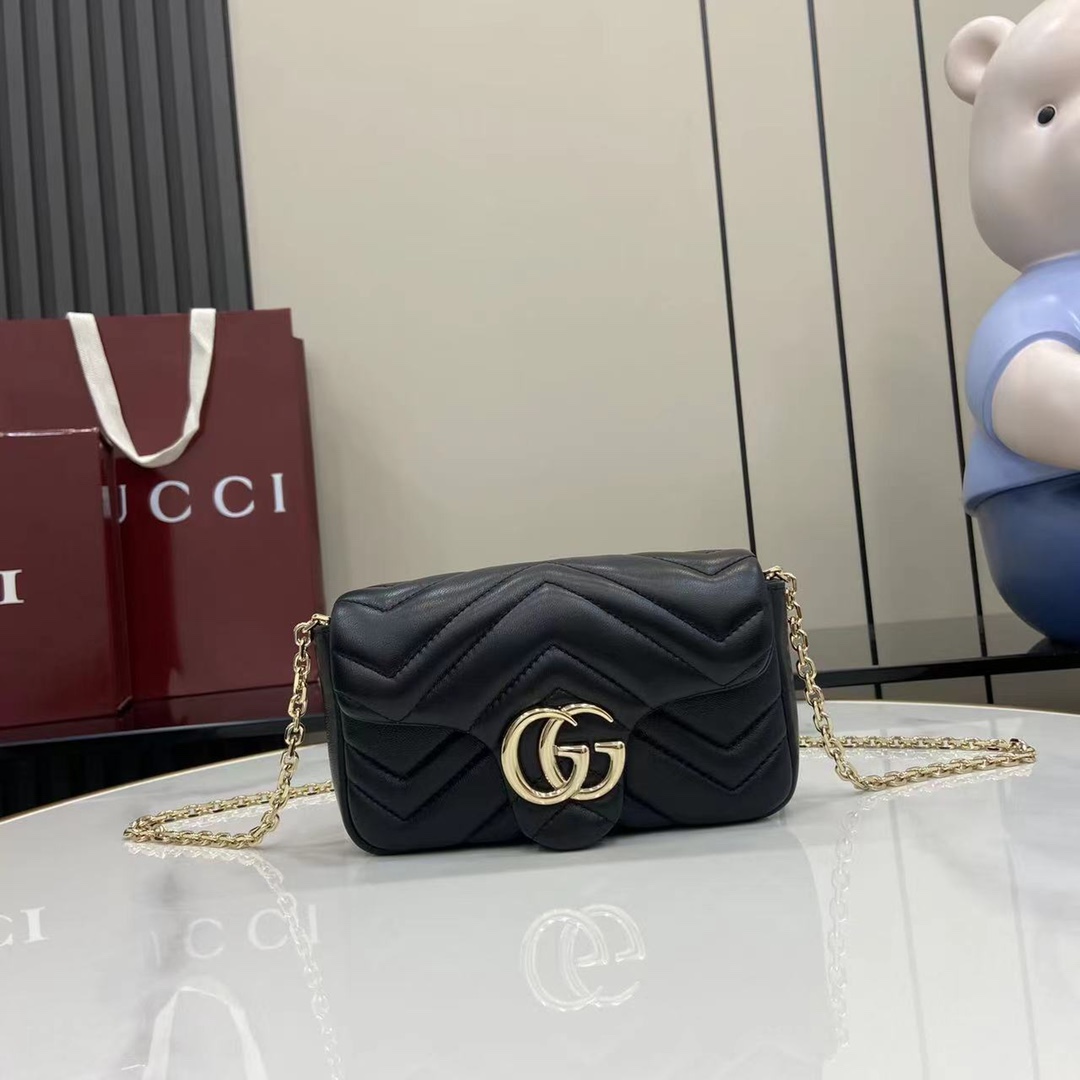 Gucci GG Marmont Mini Shoulder Bag - DesignerGu