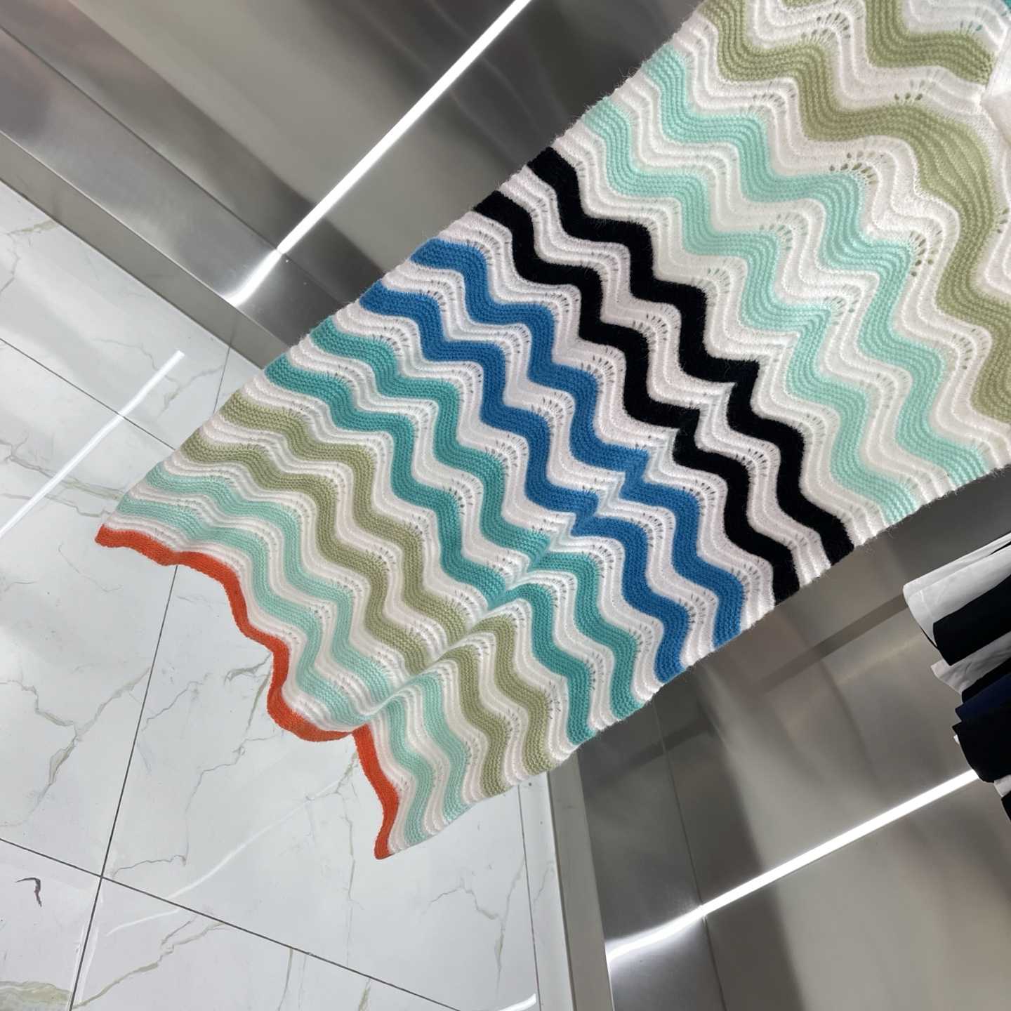 Casablanca Gradient Wave Crochet Mini Dress - DesignerGu