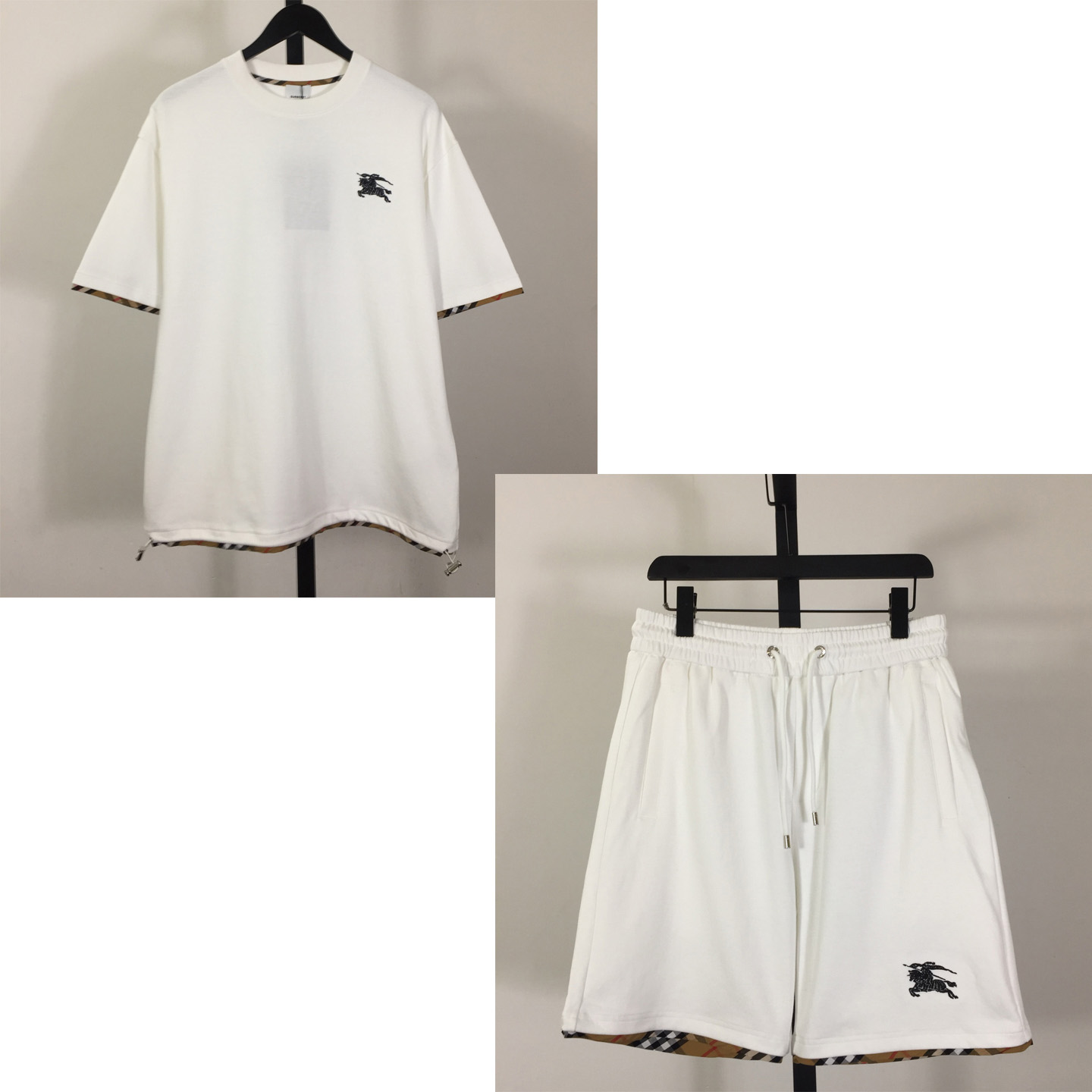 Burberry Cotton Tee And Short - DesignerGu
