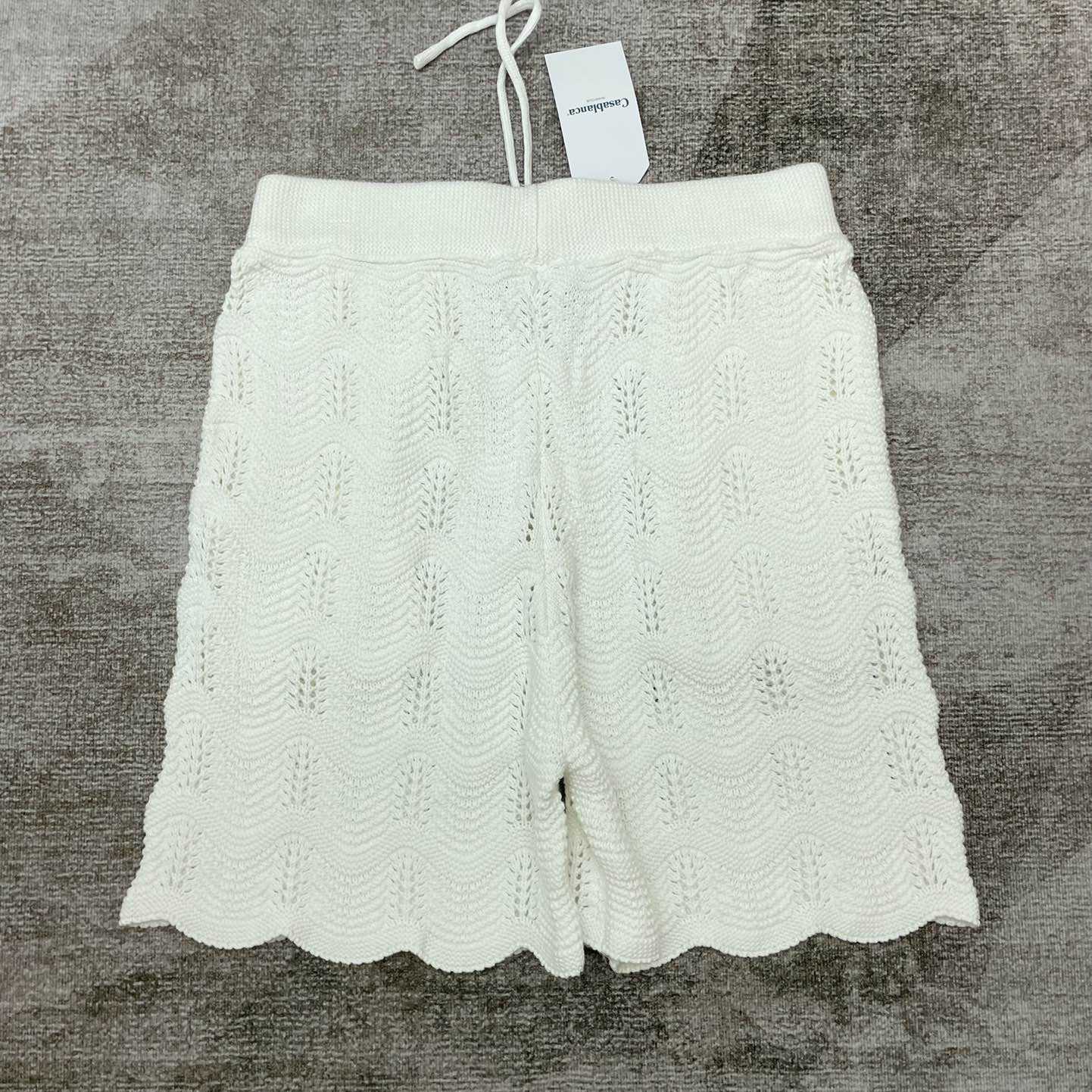 Casablanca Wave Crochet Shorts   D0034 - DesignerGu