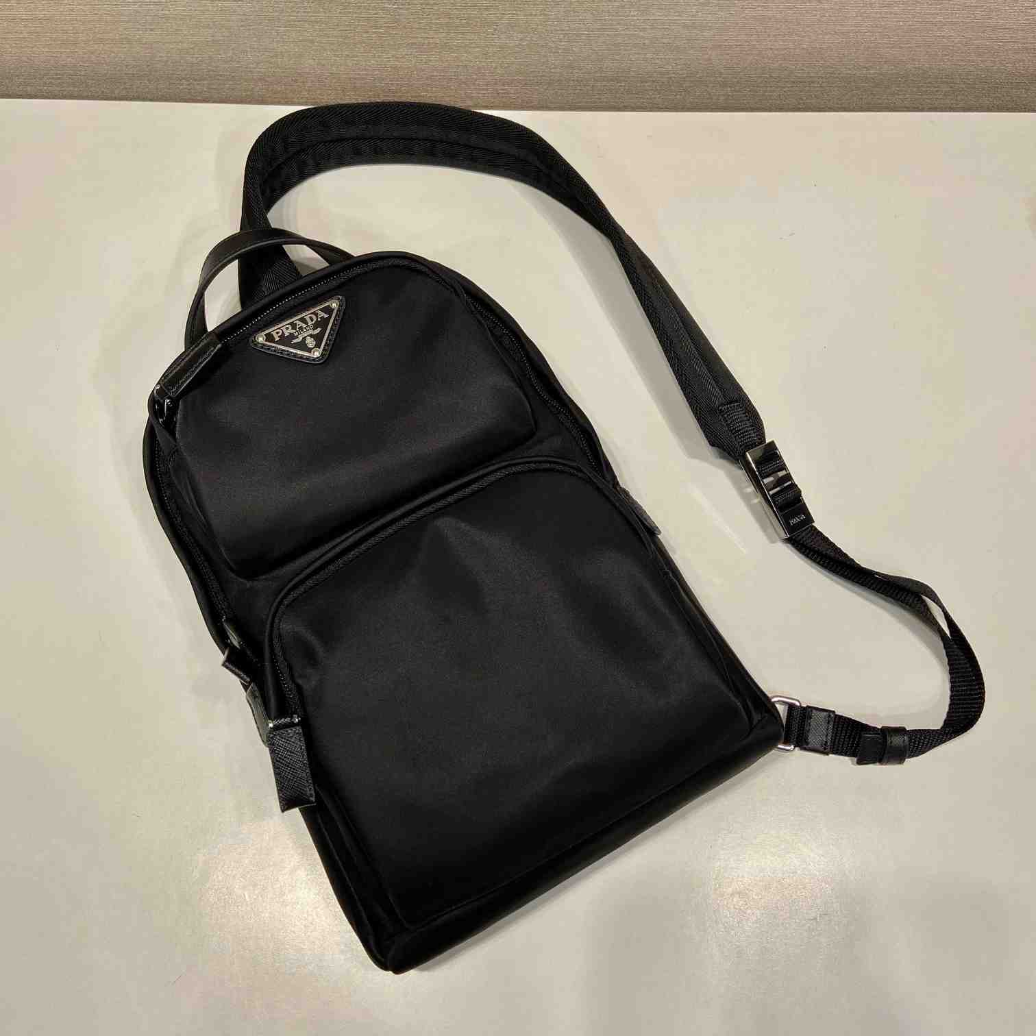 Prada Re-Nylon And Saffiano Leather Backpack   - DesignerGu