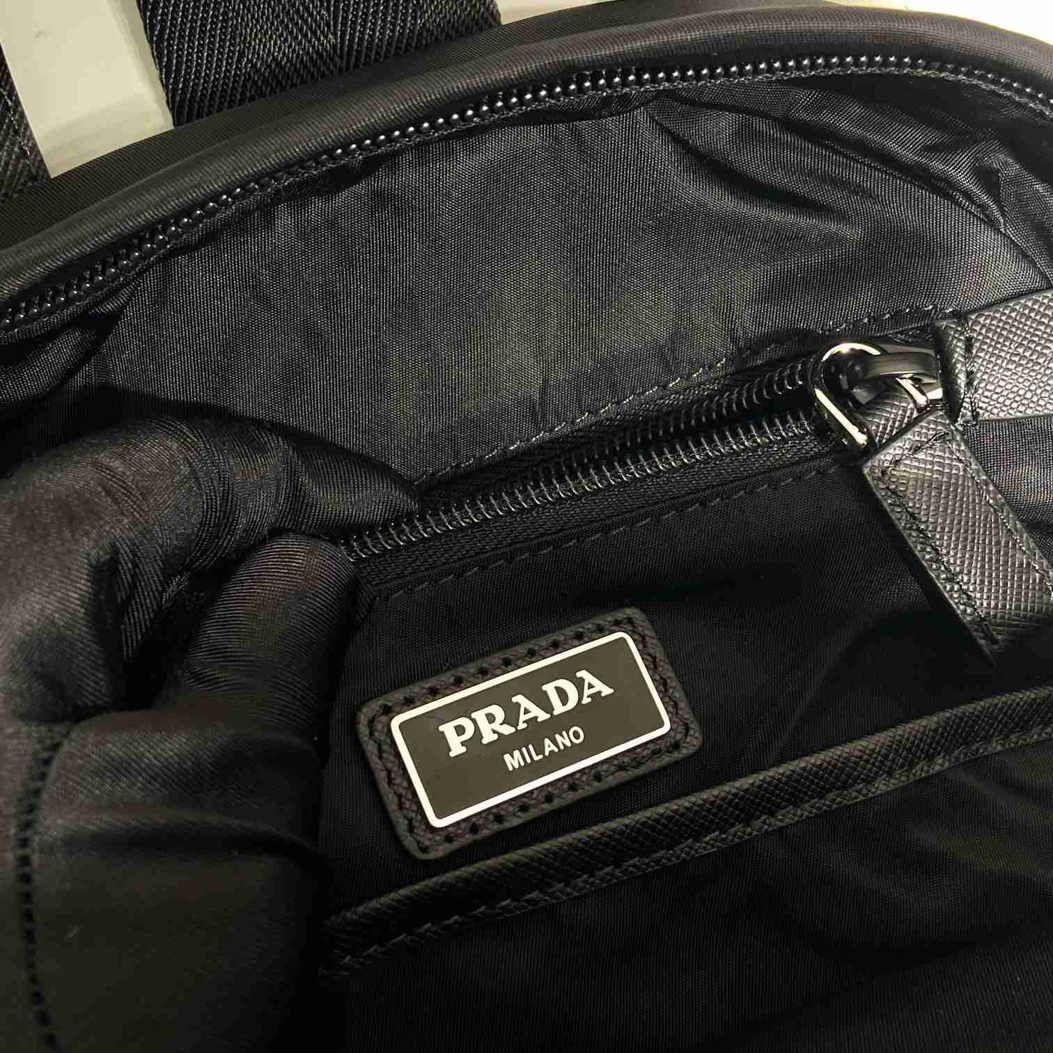 Prada Re-Nylon And Saffiano Leather Backpack   - DesignerGu