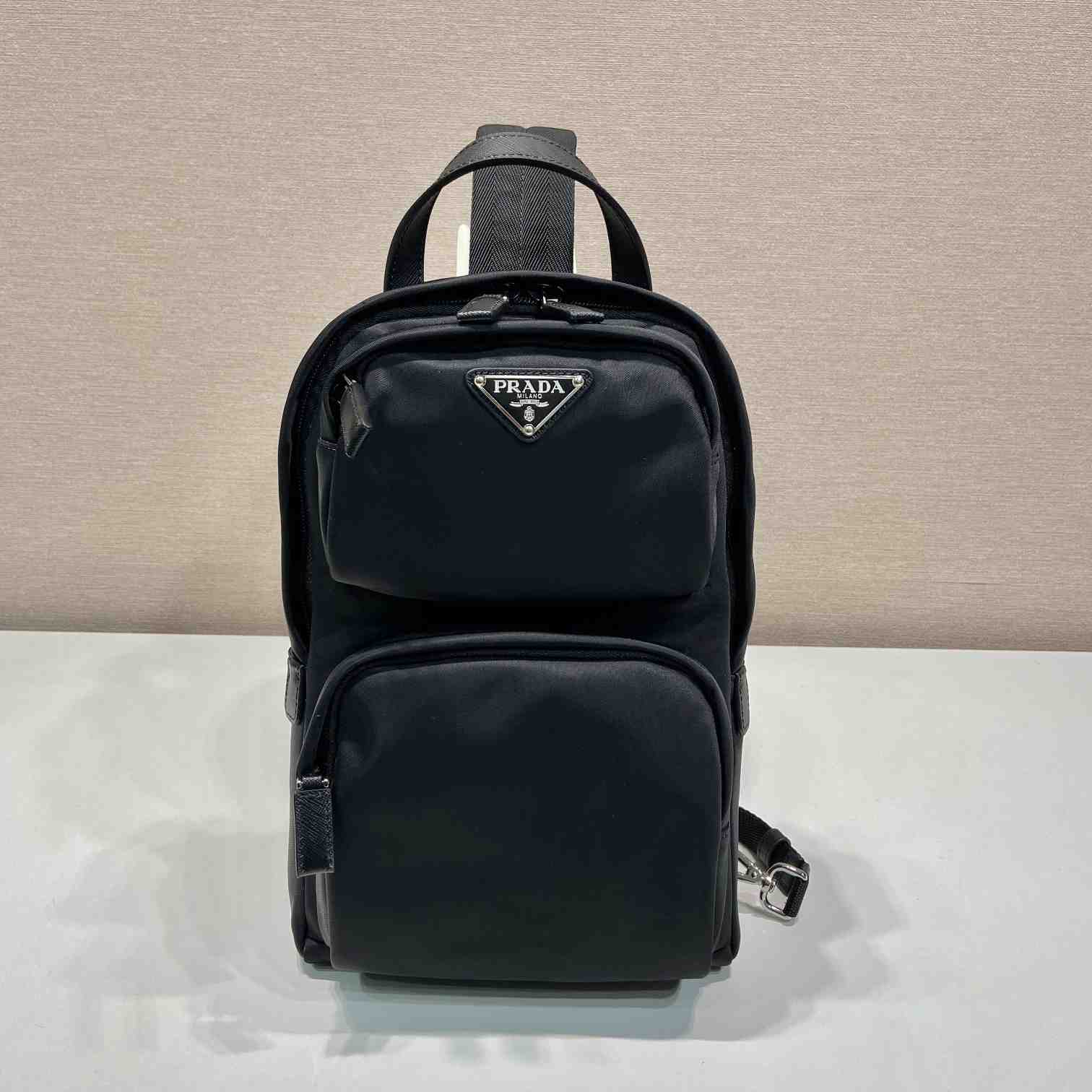 Prada Re-Nylon And Saffiano Leather Backpack   - DesignerGu
