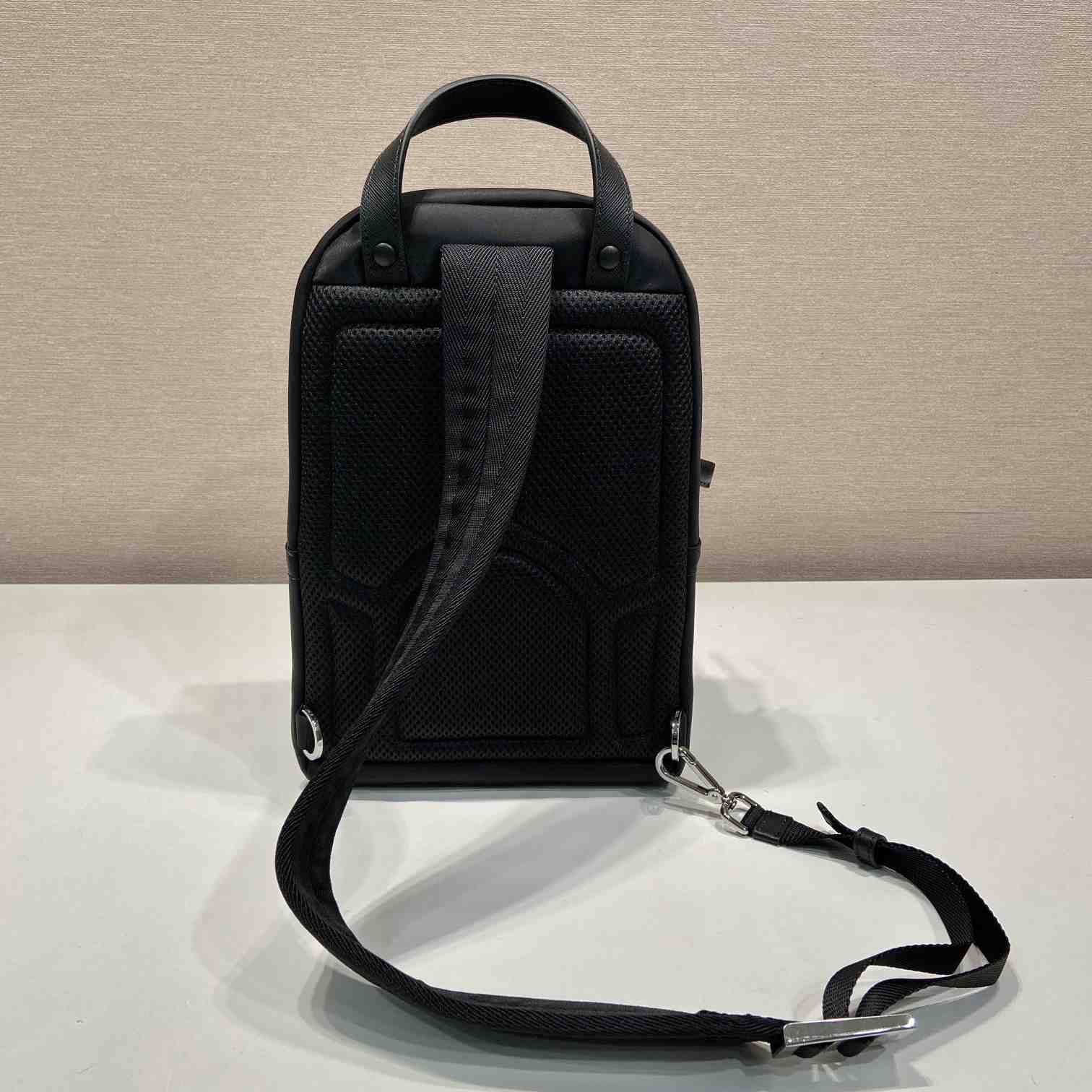 Prada Re-Nylon And Saffiano Leather Backpack   - DesignerGu