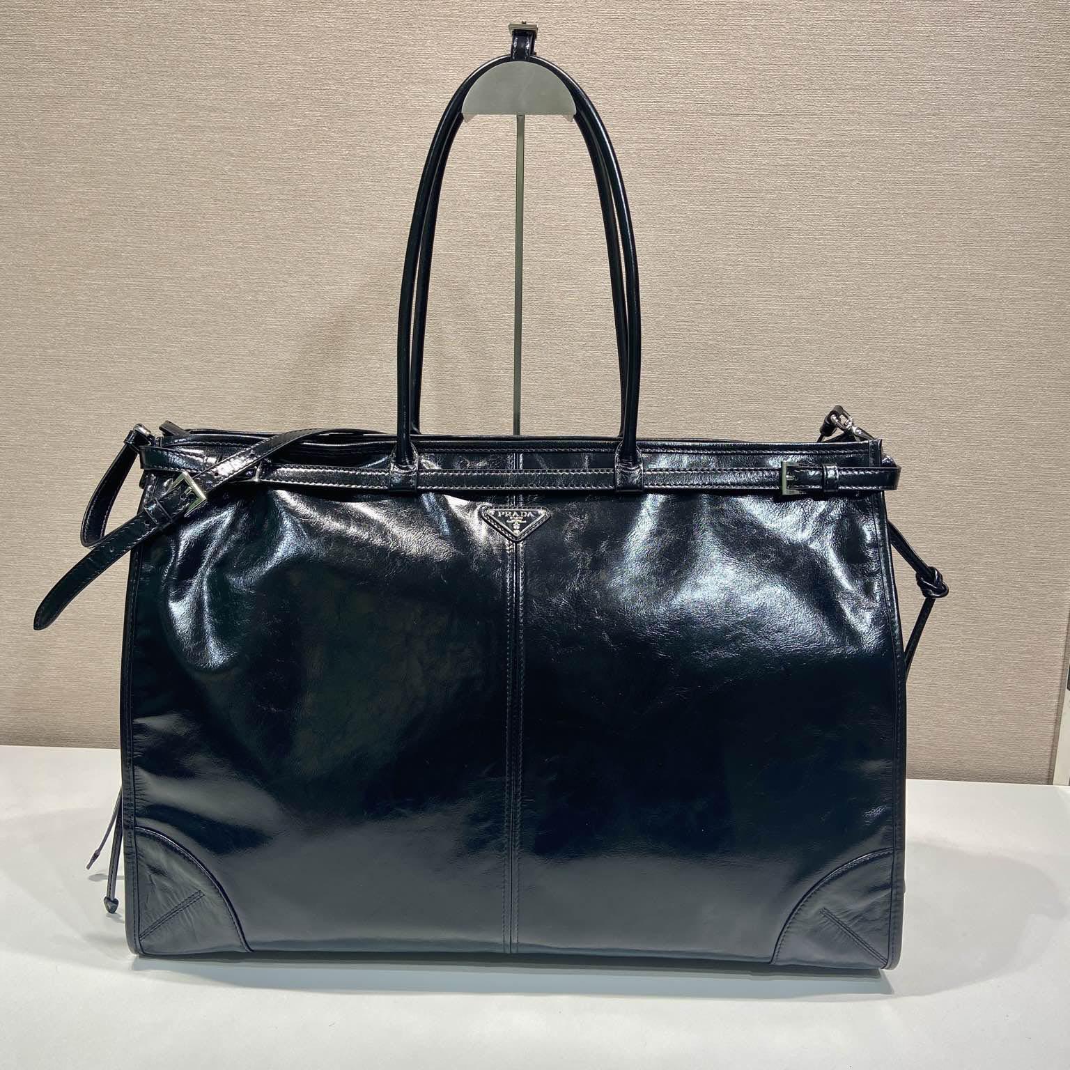 Prada Leather Tote Bag - DesignerGu