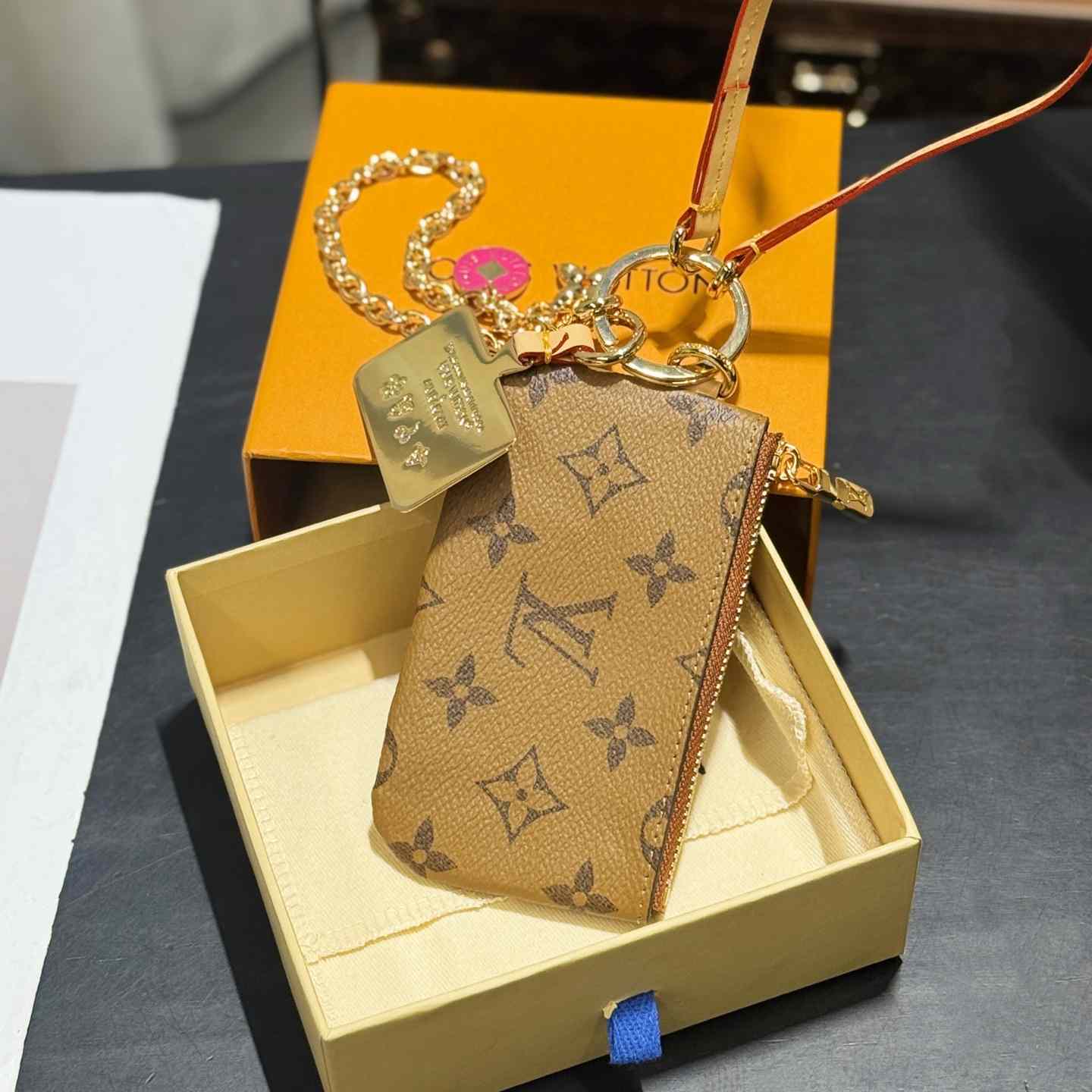 Louis Vuitton Monogram Phone Holder   - DesignerGu