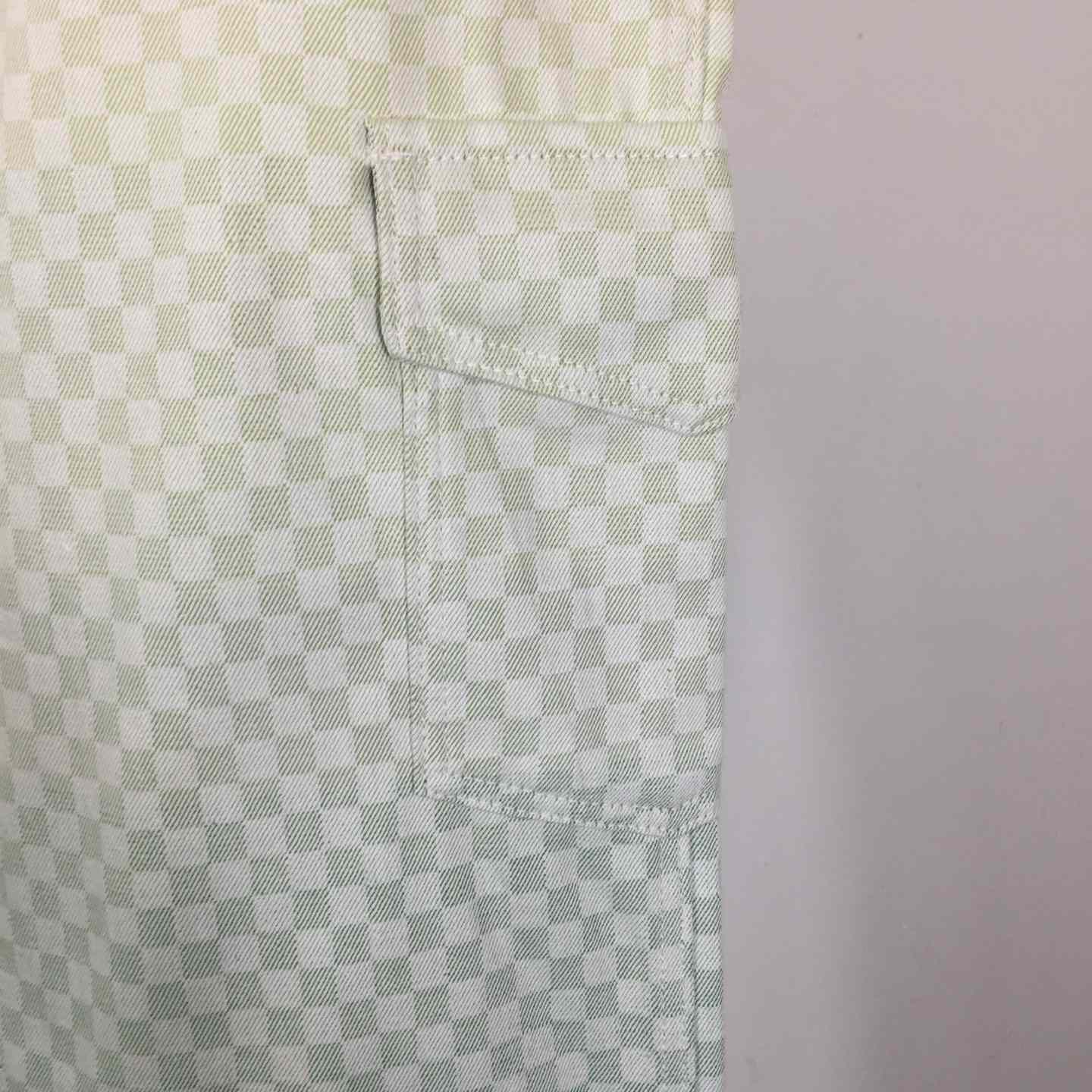 Louis Vuitton Damier Gradient Jacquard Denim Cargo Pants   1AGTHJ - DesignerGu