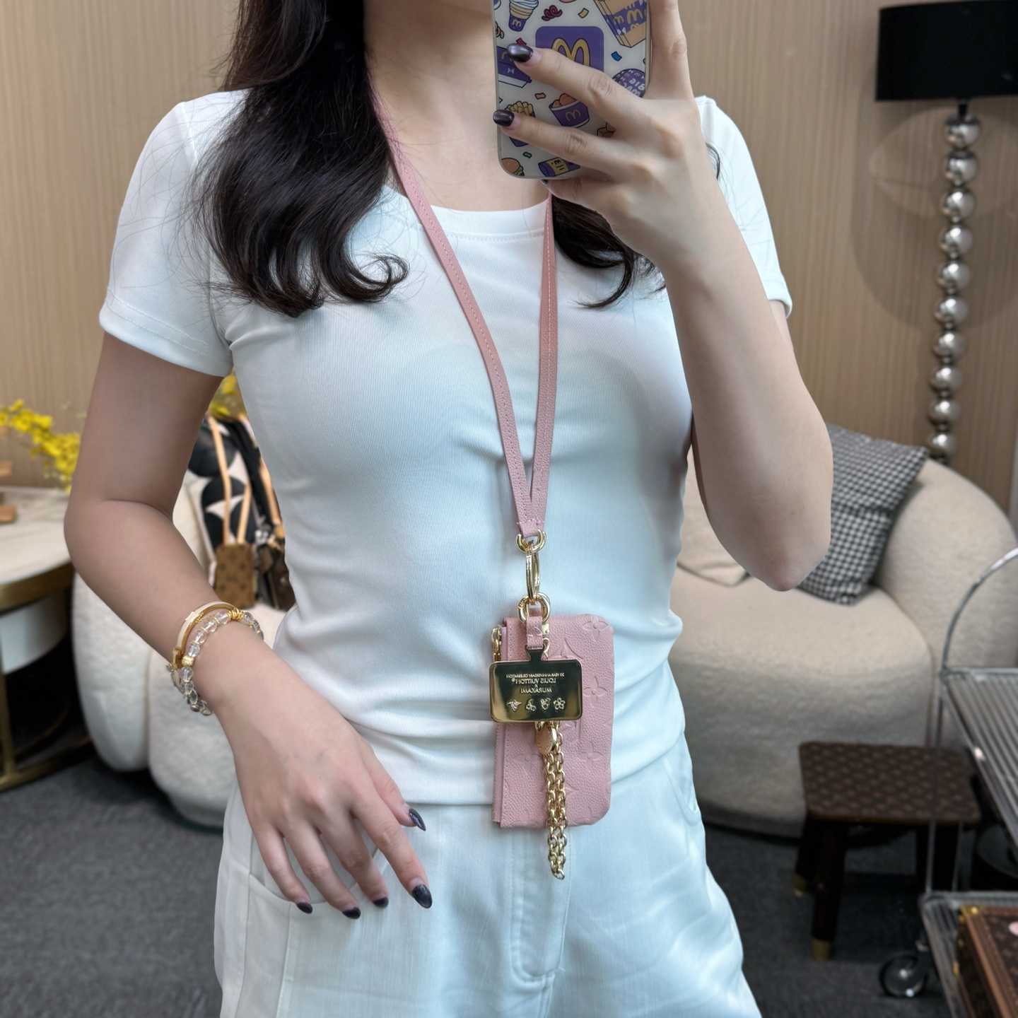 Louis Vuitton Monogram Phone Holder   - DesignerGu