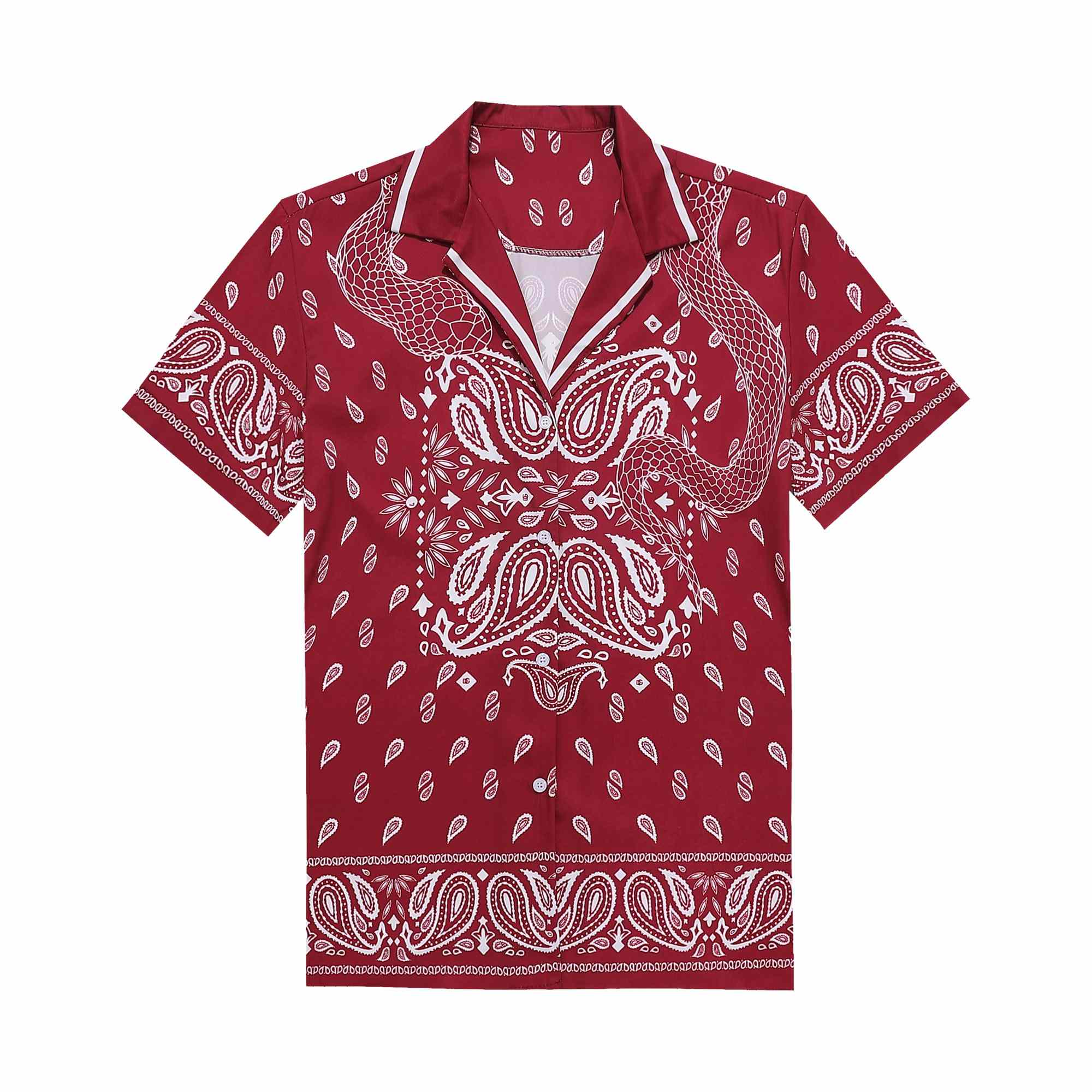 Dolce & Gabbana Silk Shirt And Shorts With Bandanna Print  - DesignerGu