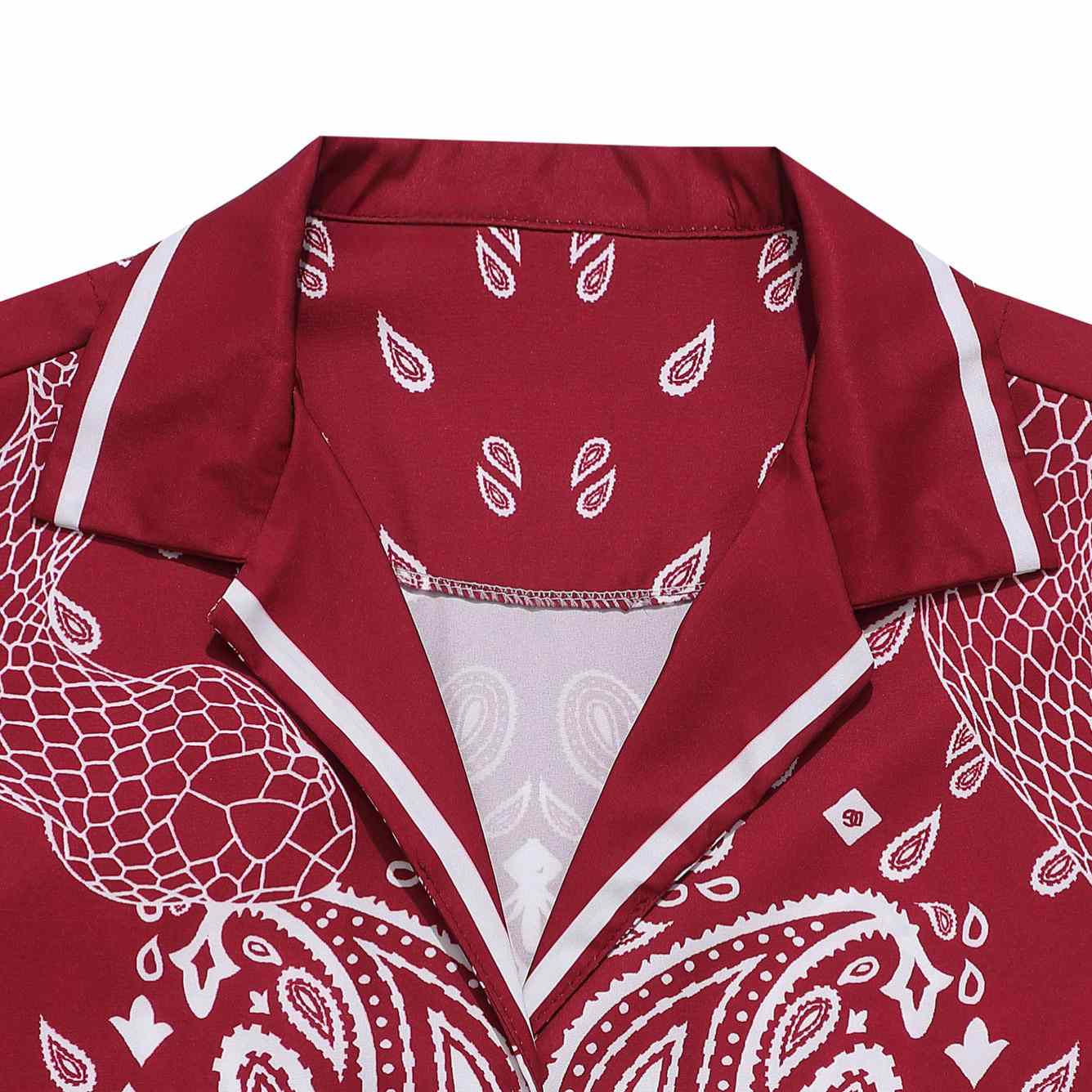 Dolce & Gabbana Silk Shirt And Shorts With Bandanna Print  - DesignerGu