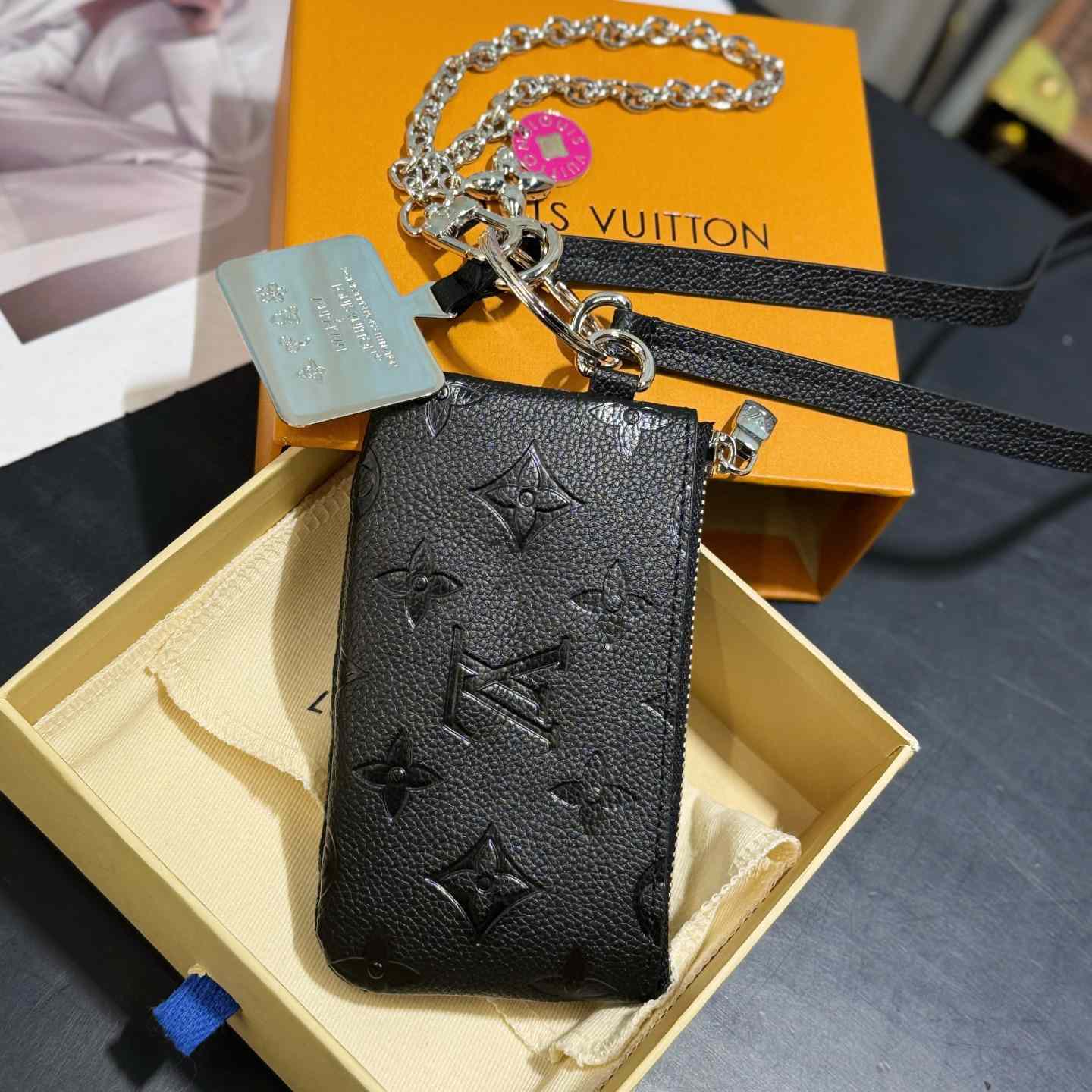Louis Vuitton Monogram Phone Holder   - DesignerGu
