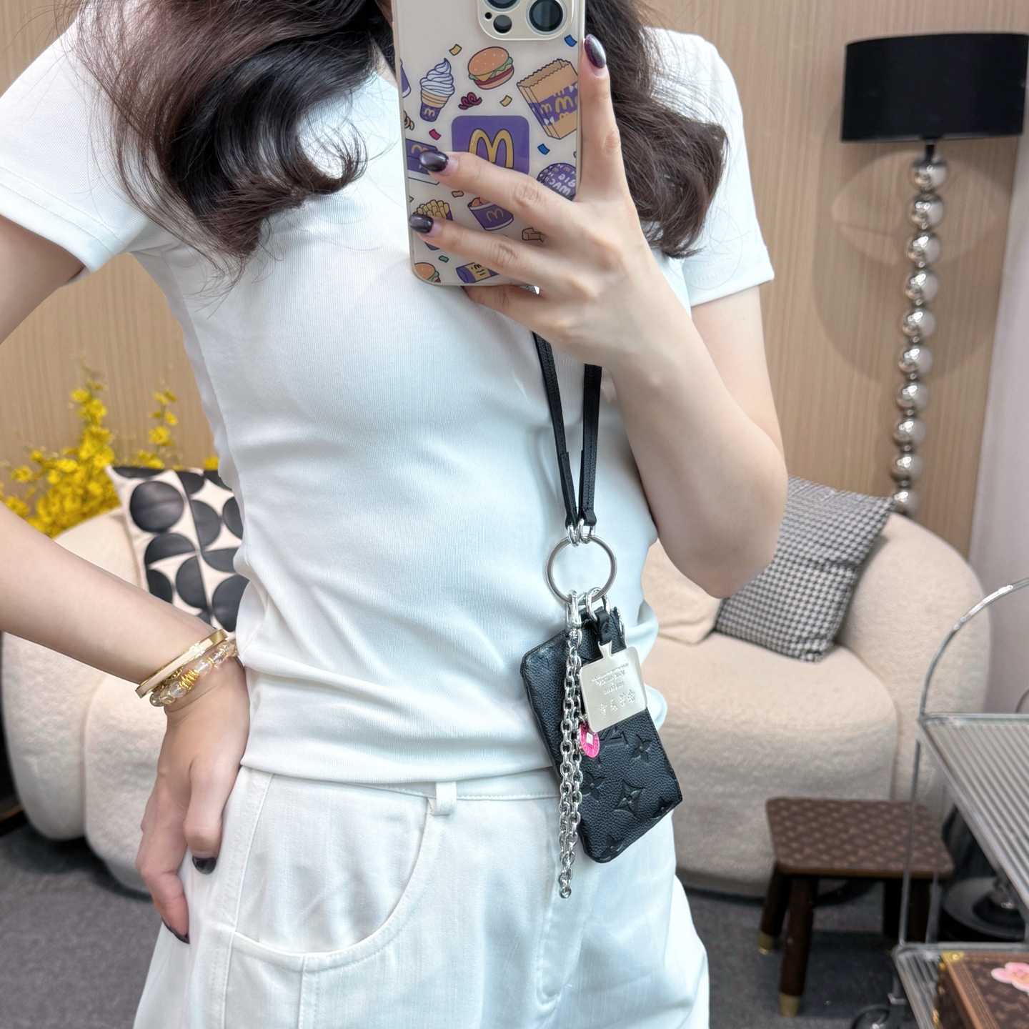 Louis Vuitton Monogram Phone Holder   - DesignerGu