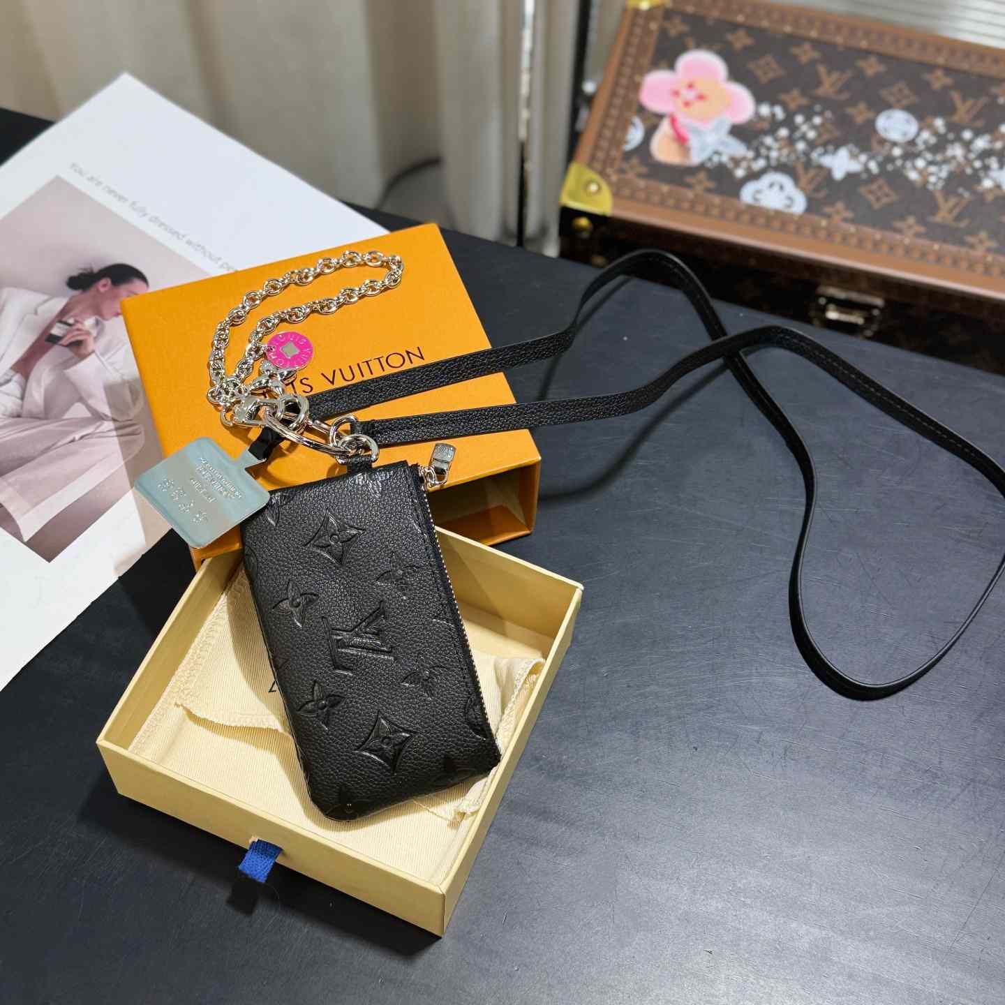 Louis Vuitton Monogram Phone Holder   - DesignerGu