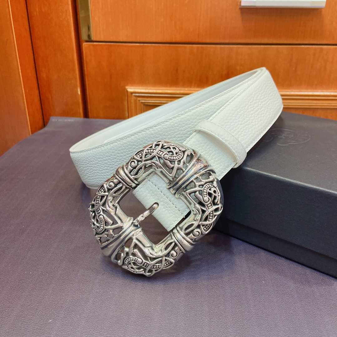 Chrome Hearts Leather Belt   - DesignerGu