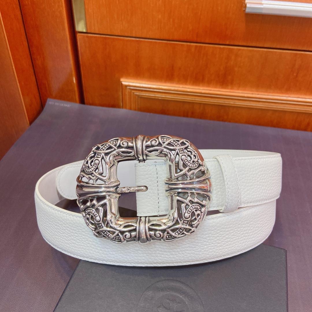 Chrome Hearts Leather Belt   - DesignerGu