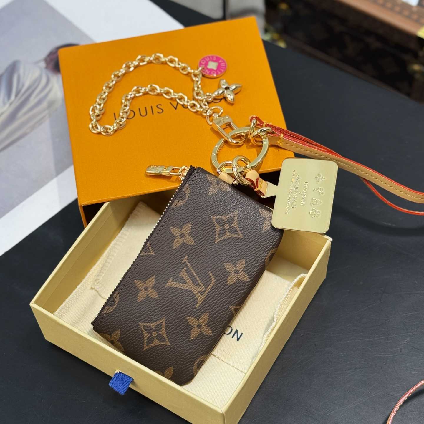 Louis Vuitton Monogram Phone Holder   - DesignerGu