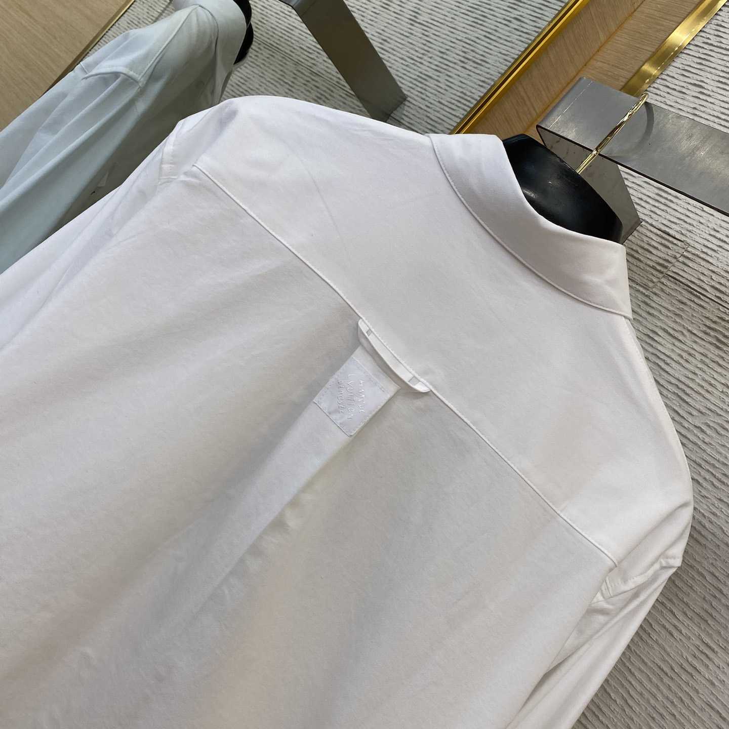 Louis Vuitton Embellished Long-Sleeved Cotton Shirt   1AGTQ7 - DesignerGu