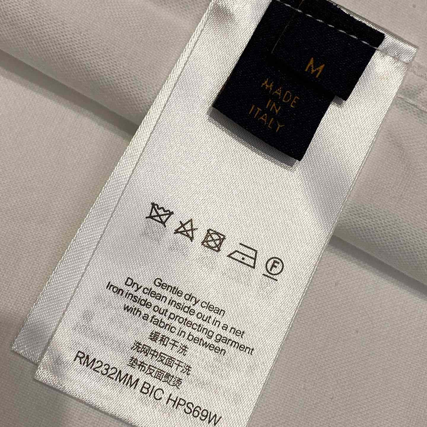 Louis Vuitton Embellished Long-Sleeved Cotton Shirt   1AGTQ7 - DesignerGu