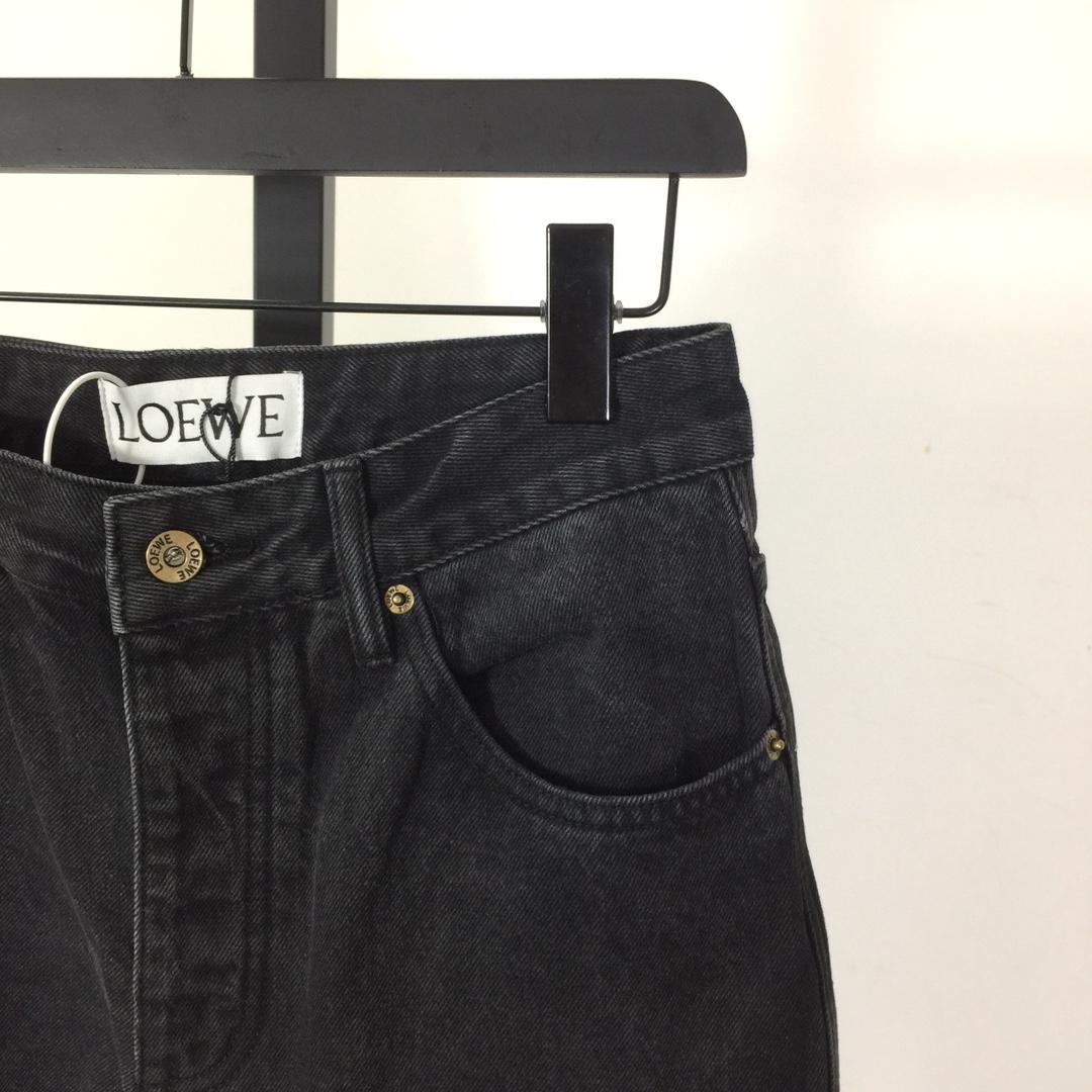 Loewe Anagram Baggy Jeans In Denim - DesignerGu