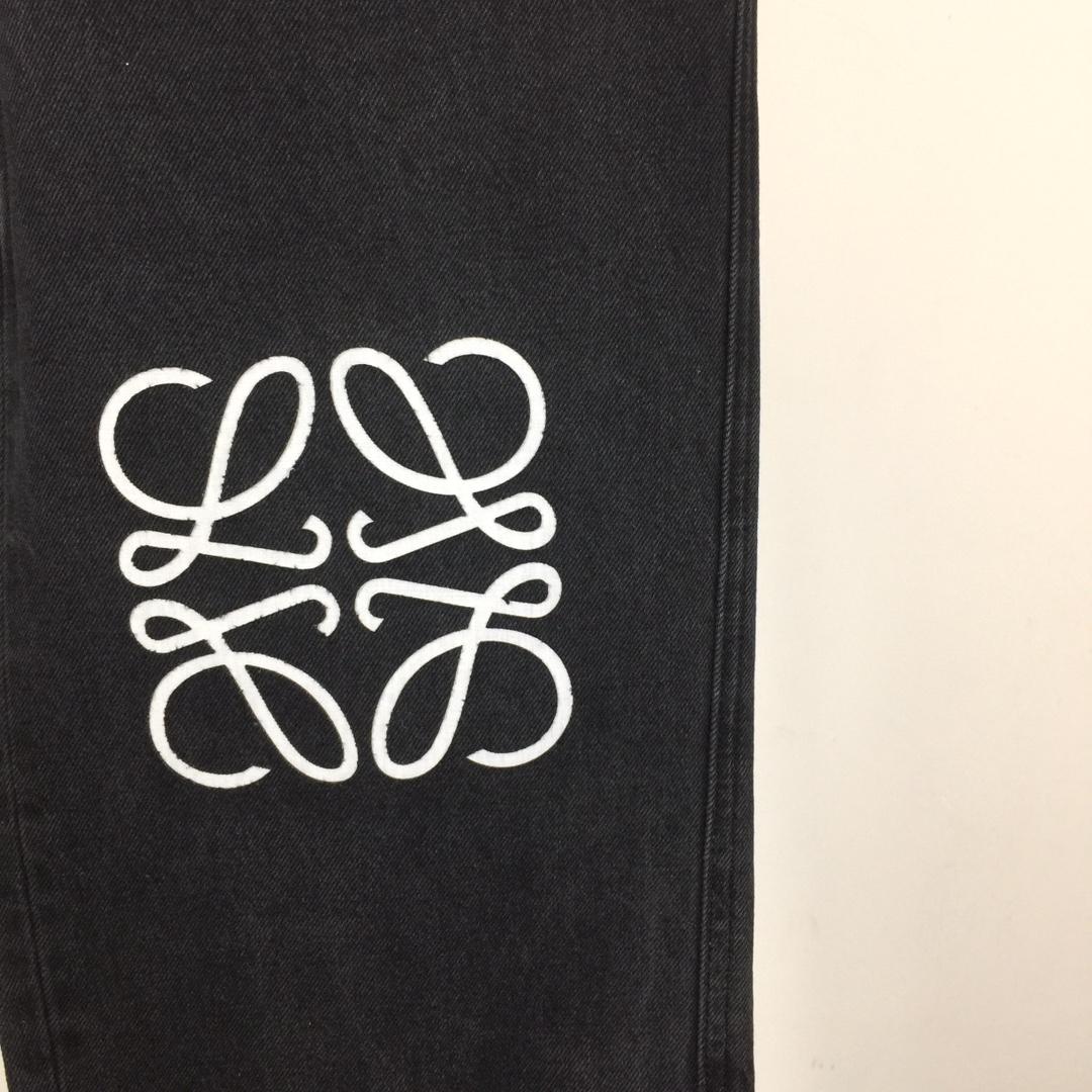 Loewe Anagram Baggy Jeans In Denim - DesignerGu