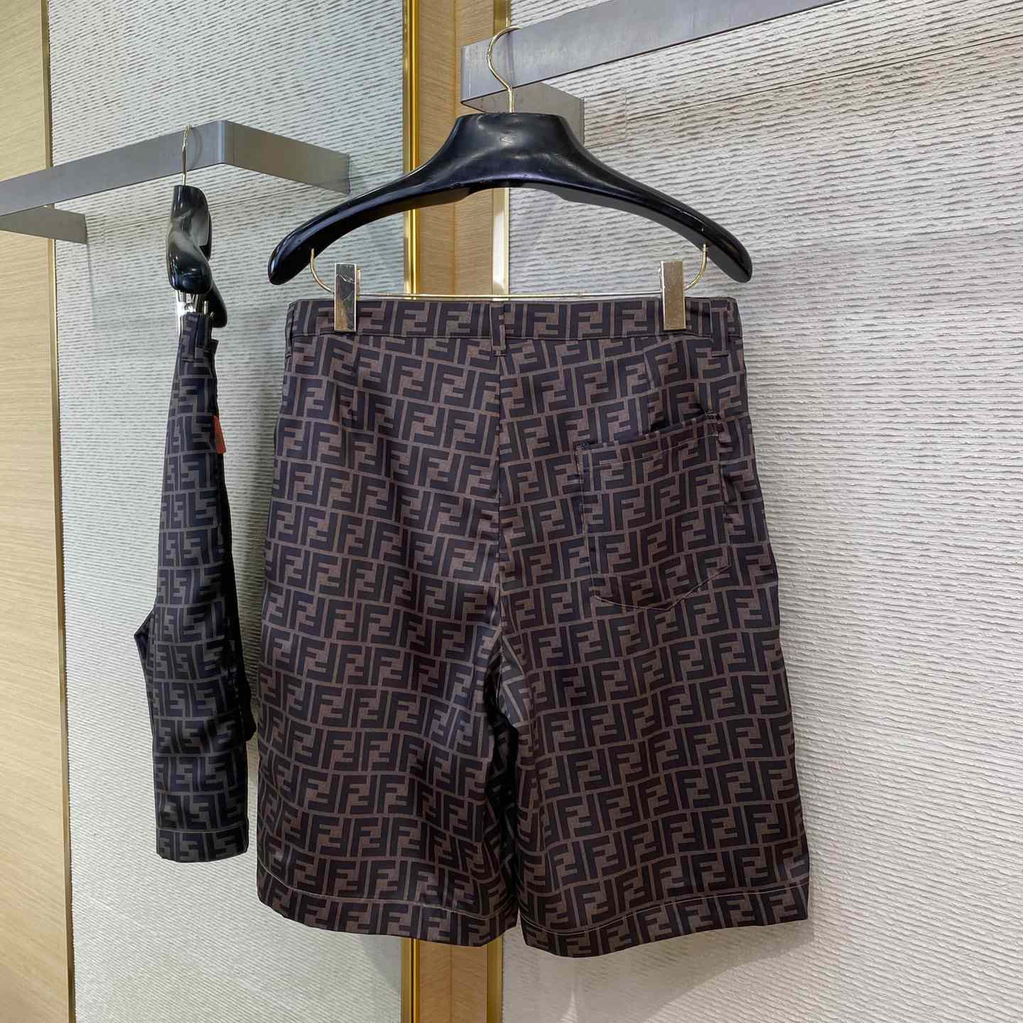 Fendi Brown Silk Short - DesignerGu