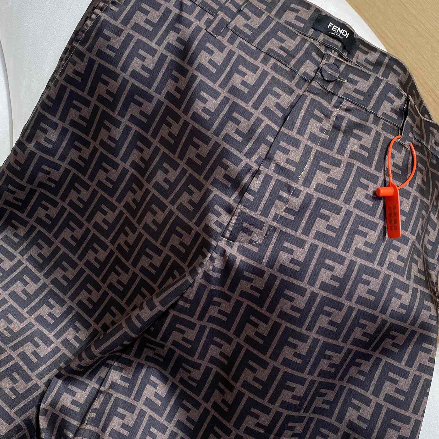 Fendi Brown Silk Short - DesignerGu