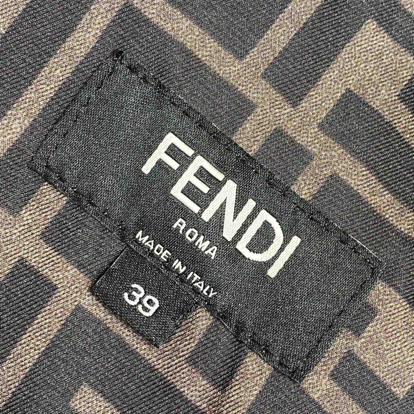 Fendi Brown Silk Short - DesignerGu