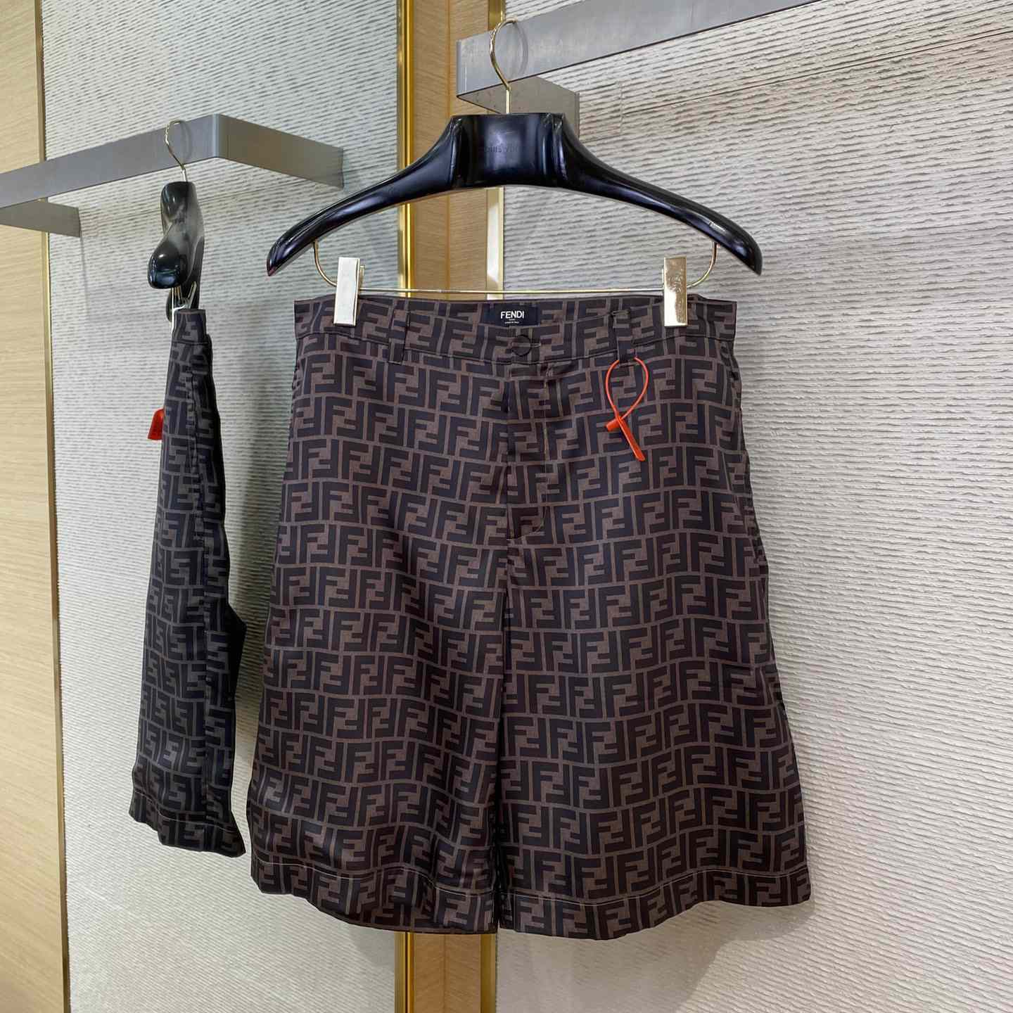 Fendi Brown Silk Short - DesignerGu