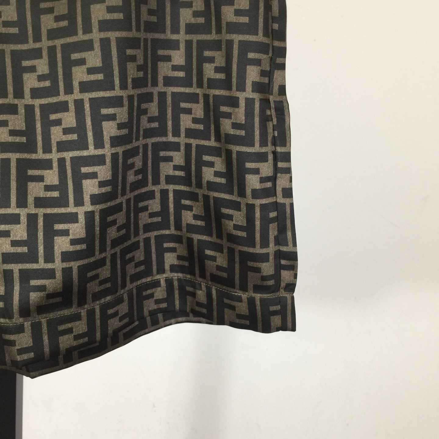 Fendi Brown Silk Short - DesignerGu